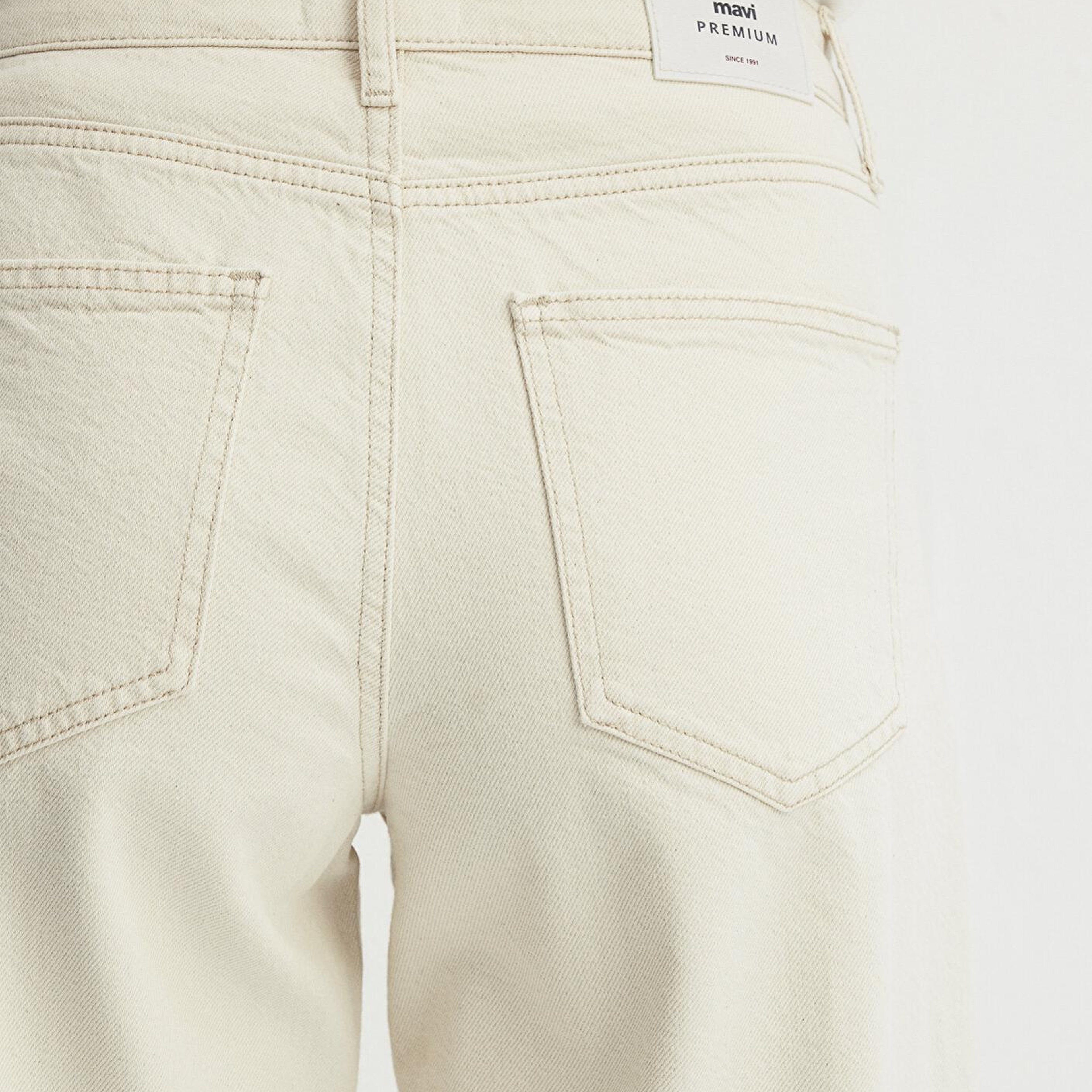 Mavi Leila Mavi Premium Krem Jean Pantolon 1010600-87058