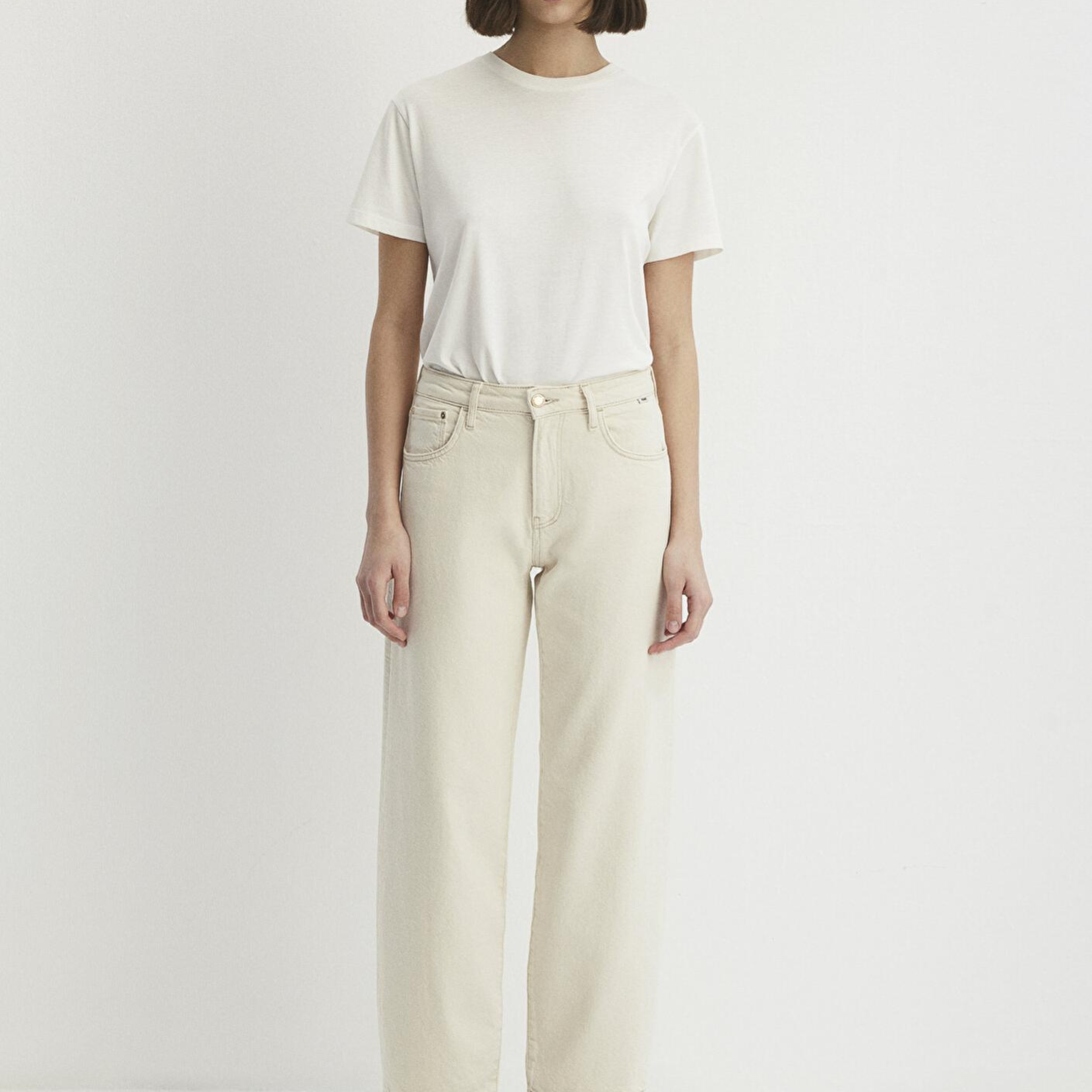 Mavi Leila Mavi Premium Krem Jean Pantolon 1010600-87058