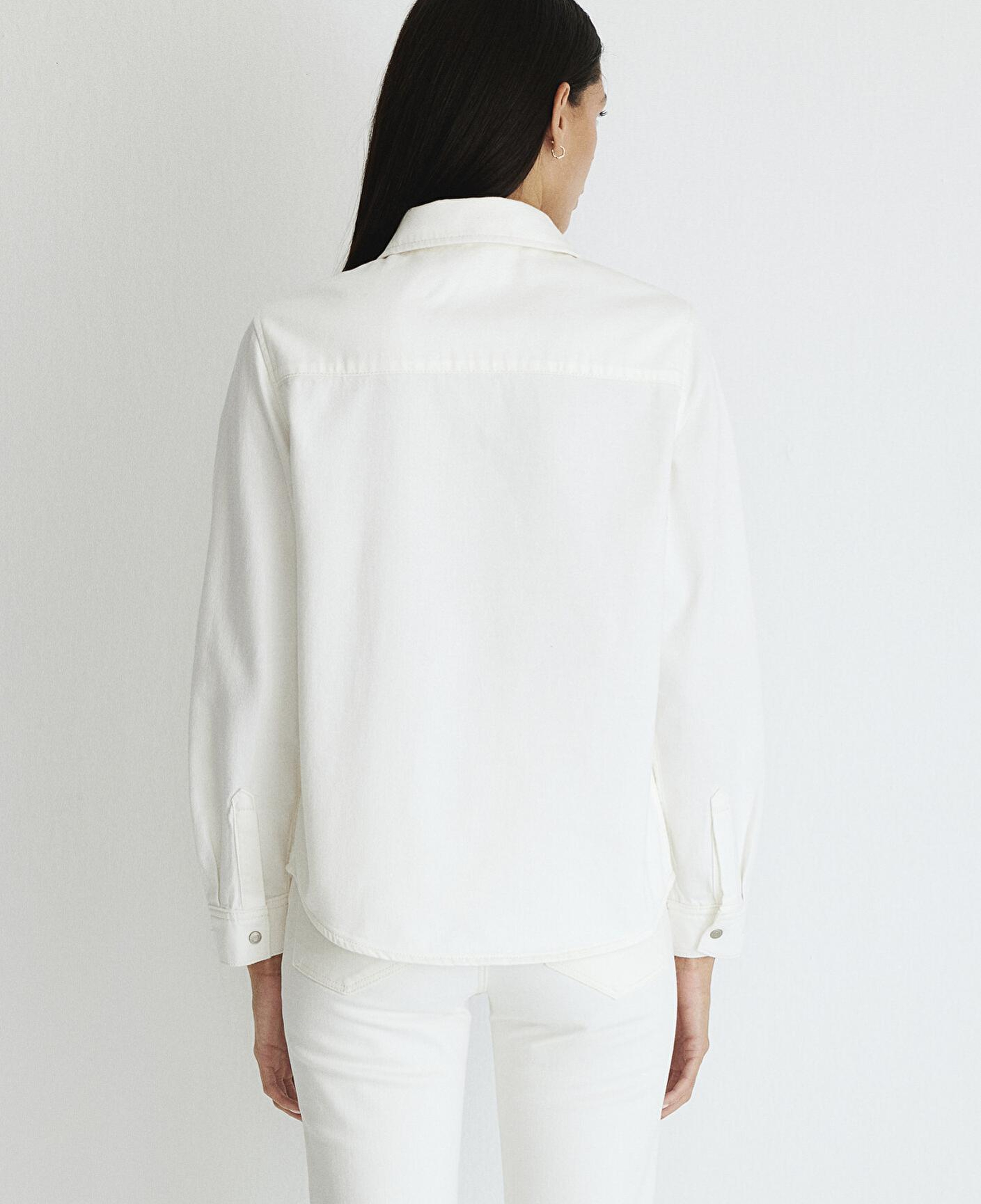 Mavi Merida Real Blue Kırık Beyaz Jean Gömlek Fitted / Vücuda Oturan Kesim 1210662-86491