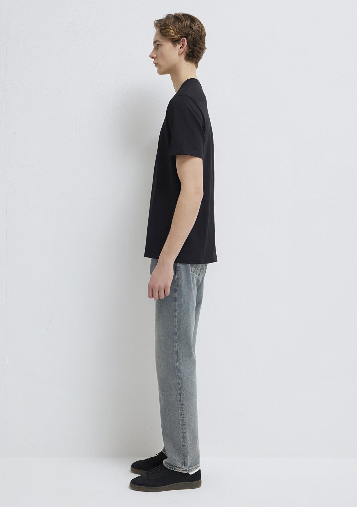 Mavi Mavi Pro Logo Baskılı Siyah Tişört Regular Fit / Normal Kesim 0612174-900