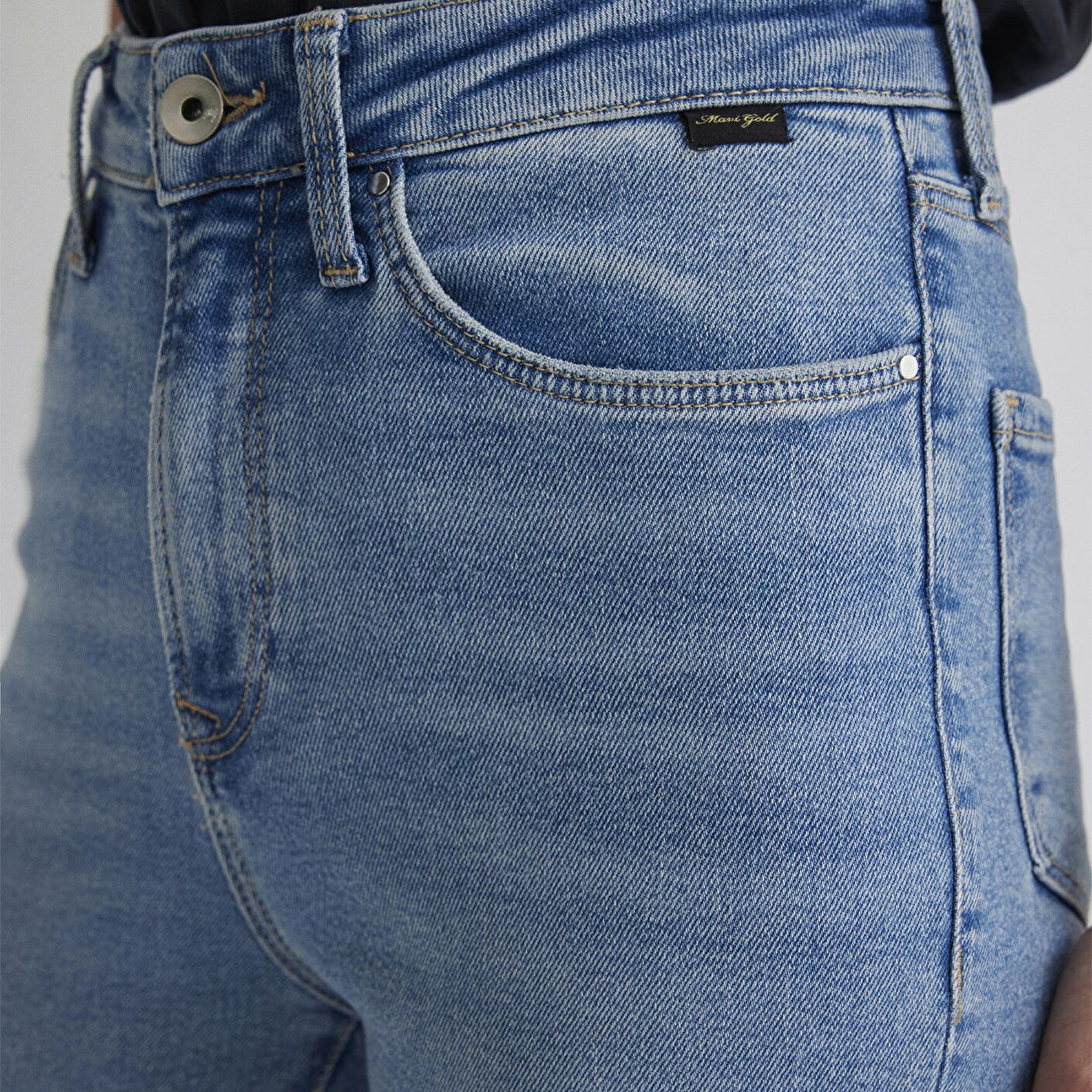 Mavi Serenay Gold Shape Puslu Indigo Mavisi Jean Pantolon 100980-80533