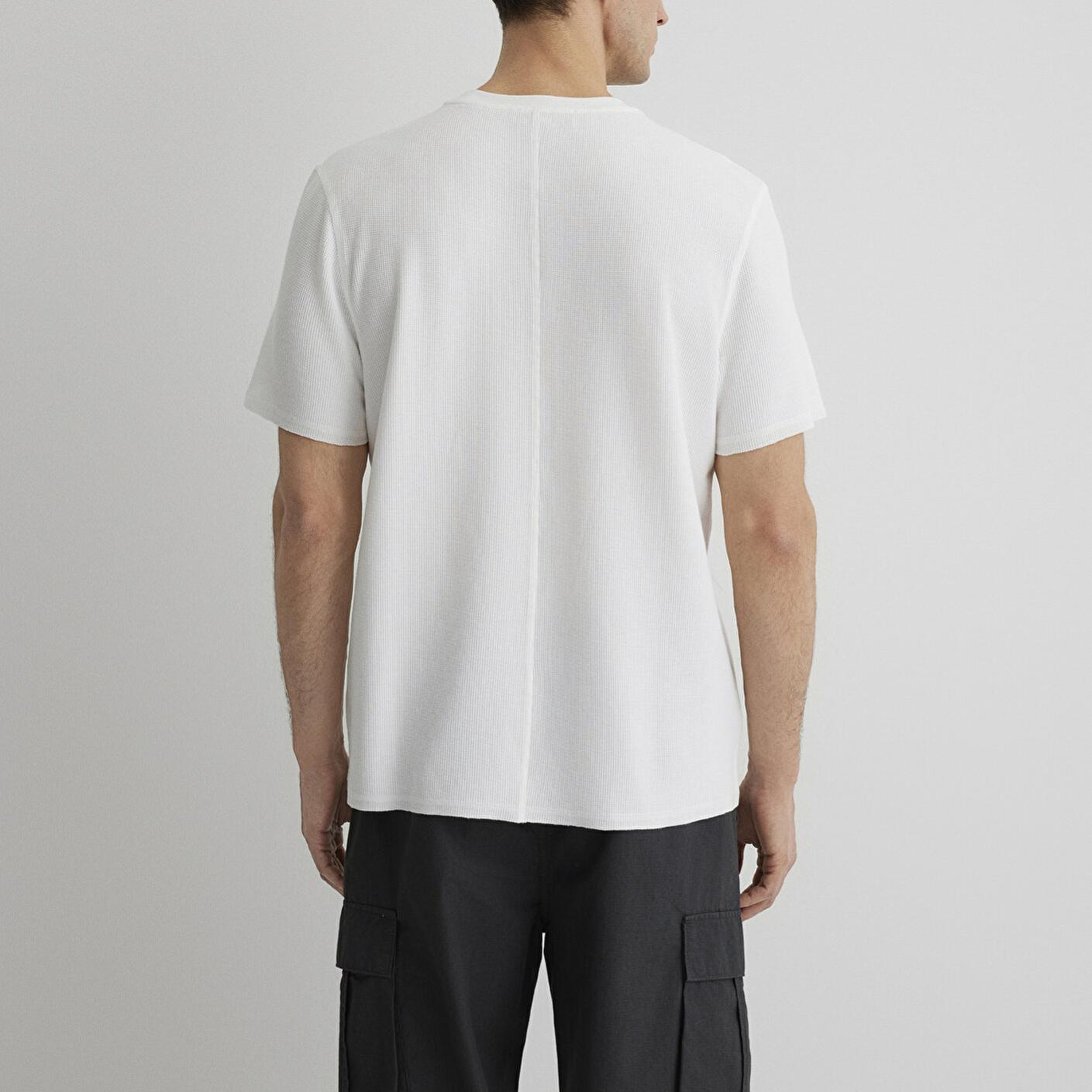 Mavi Dokulu Beyaz Basic Tişört Regular Fit / Normal Kesim 0610277-70054