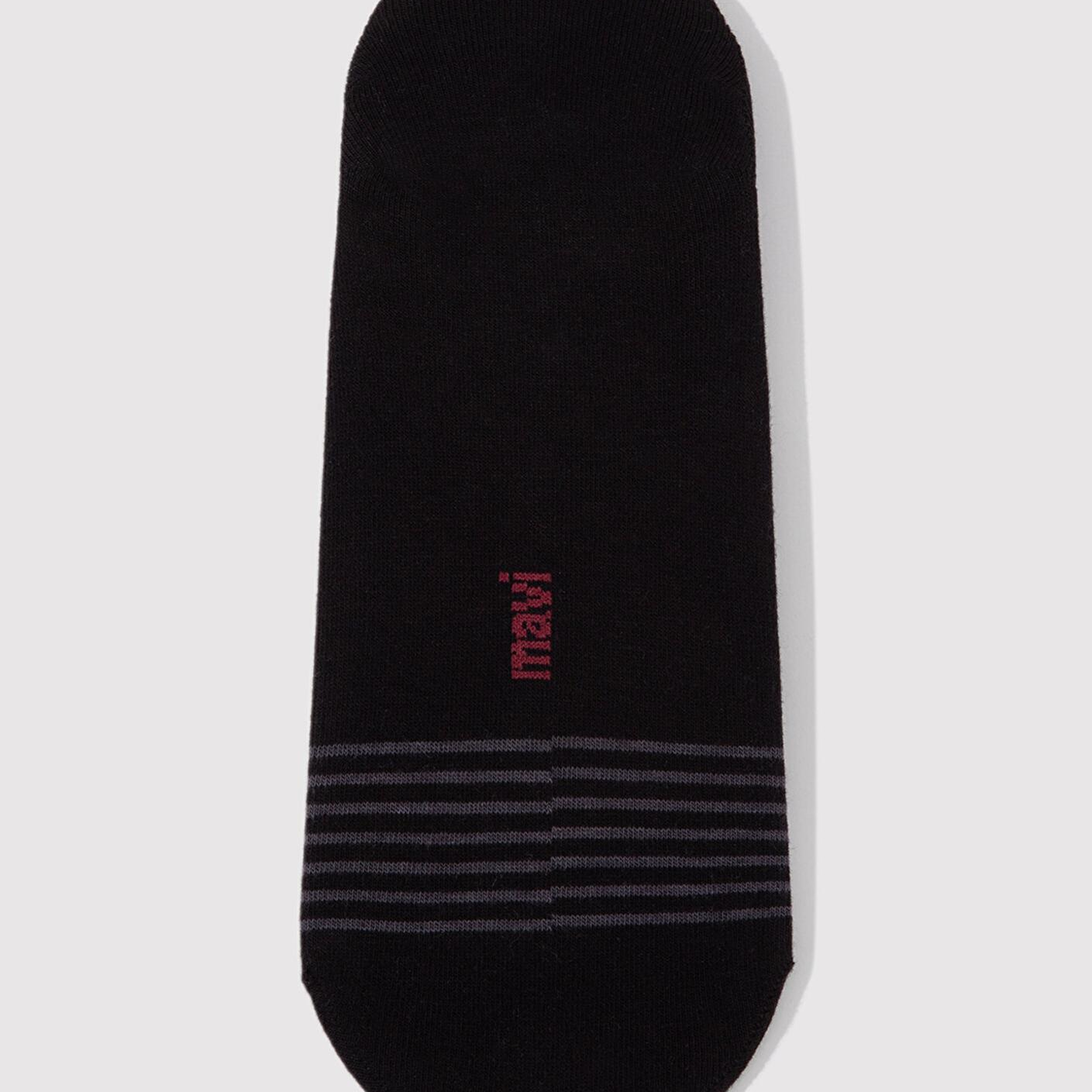 Mavi Çizgili Siyah Patik Çorap 091994-900