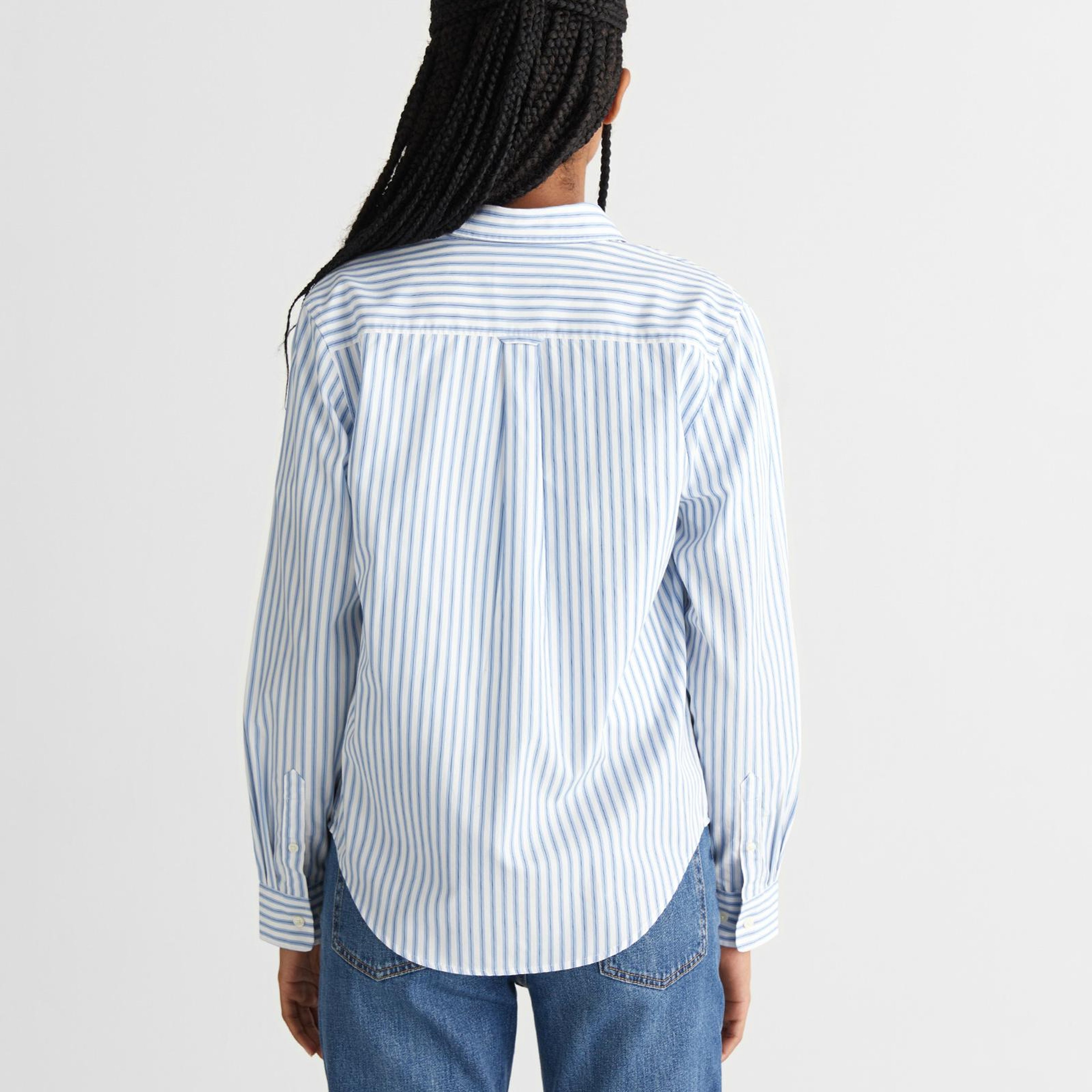 GANT Kadın Mavi Regular Fit Düğmeli Gömlek