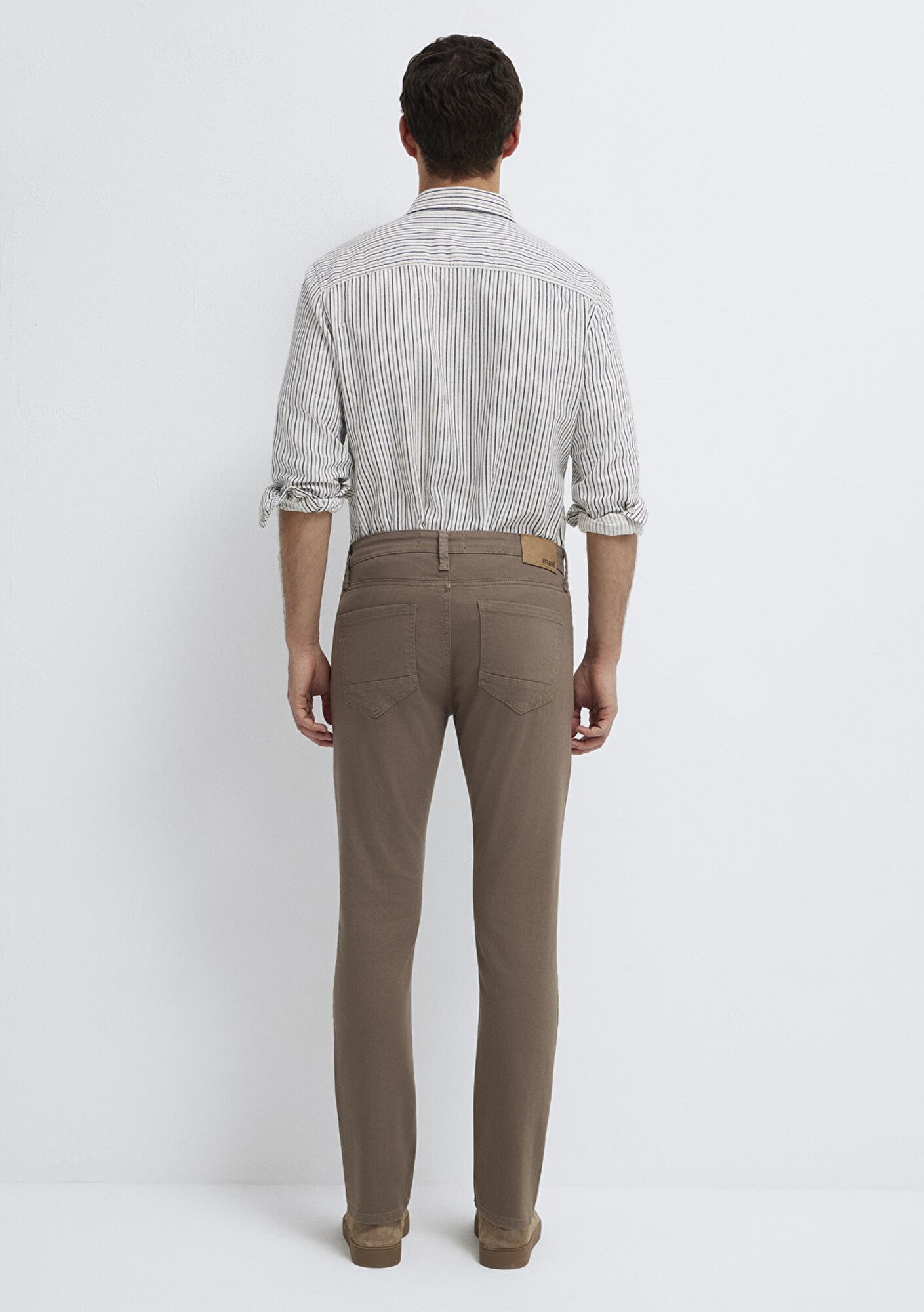 Mavi Jake Kahverengi Gabardin Pantolon 00422A2788