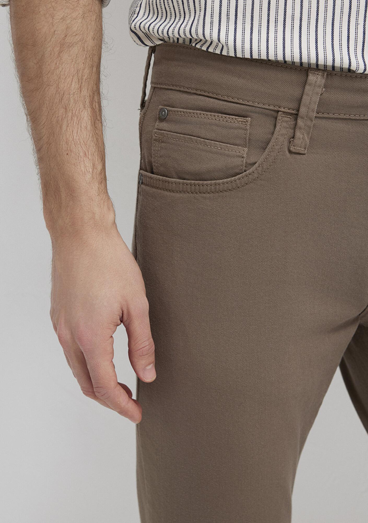 Mavi Jake Kahverengi Gabardin Pantolon 00422A2788