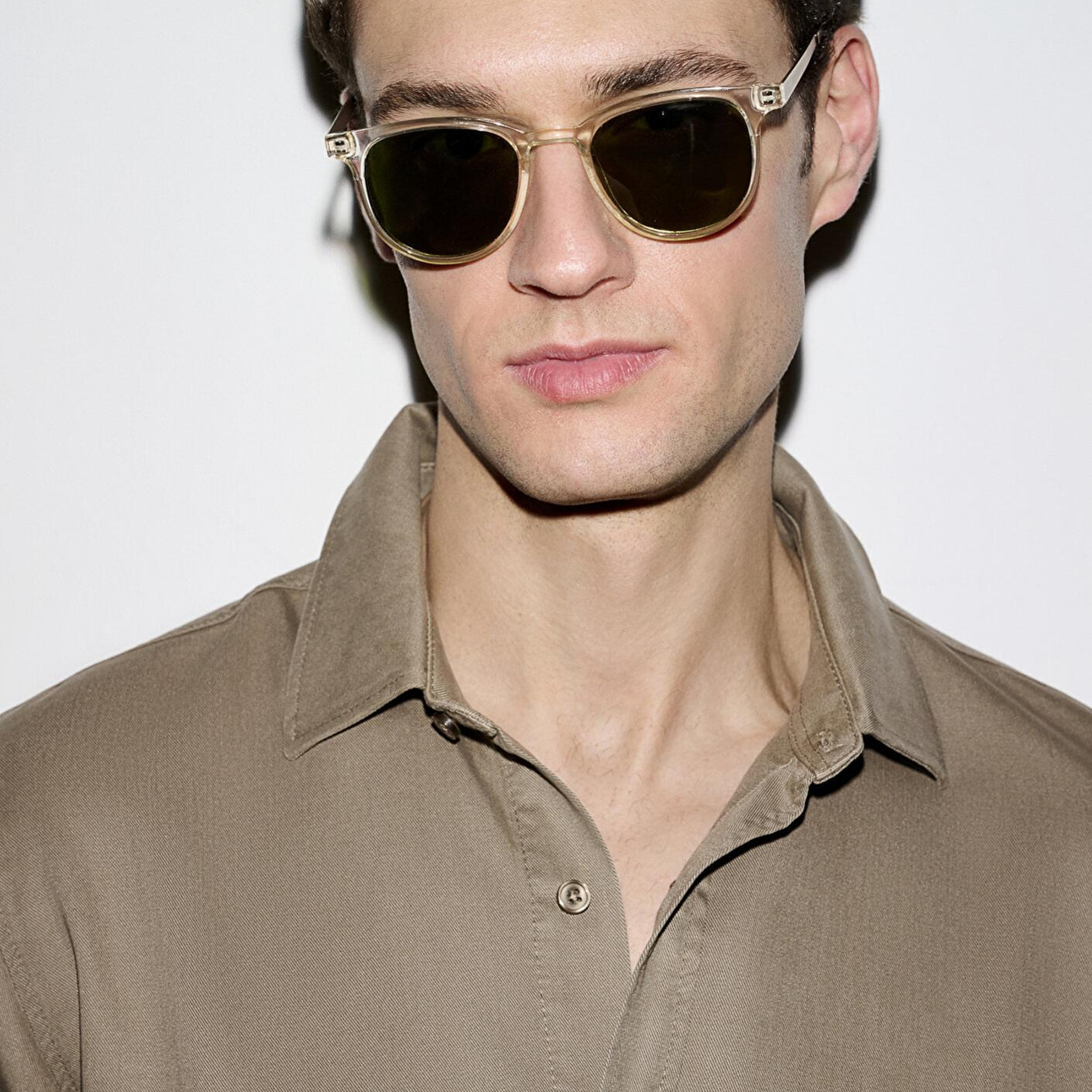 Mavi Kahverengi (TENCEL™) Gömlek Regular Fit / Normal Kesim 0210818-83866