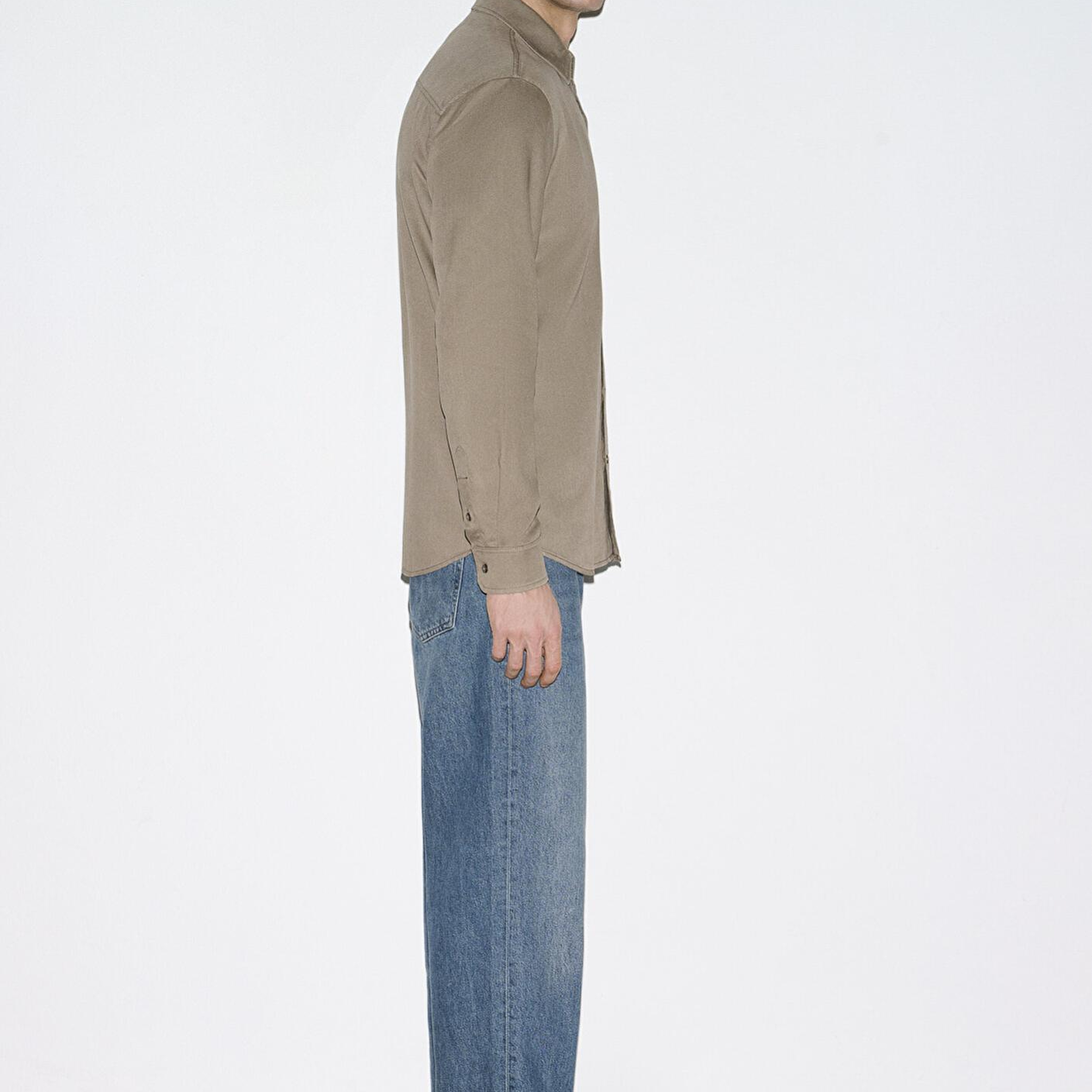 Mavi Kahverengi (TENCEL™) Gömlek Regular Fit / Normal Kesim 0210818-83866