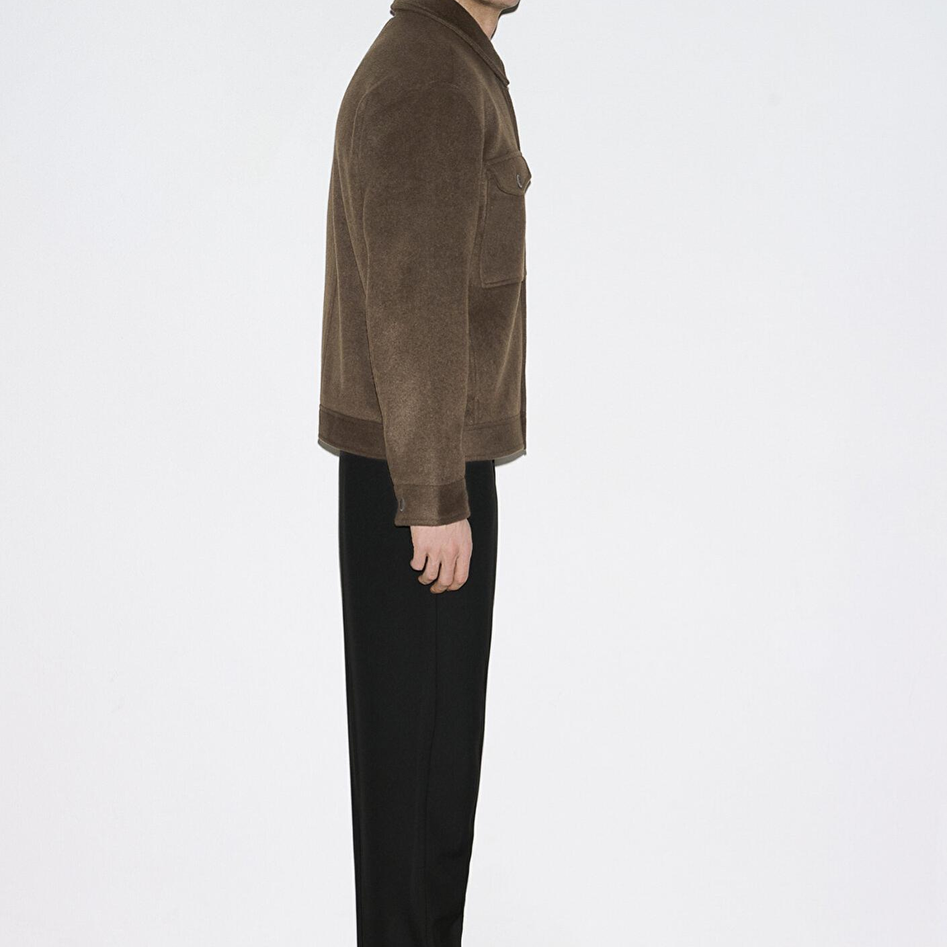 Mavi Yün Karışımlı Kahverengi Ceket Loose Fit / Bol Rahat Kesim 0110799-71593