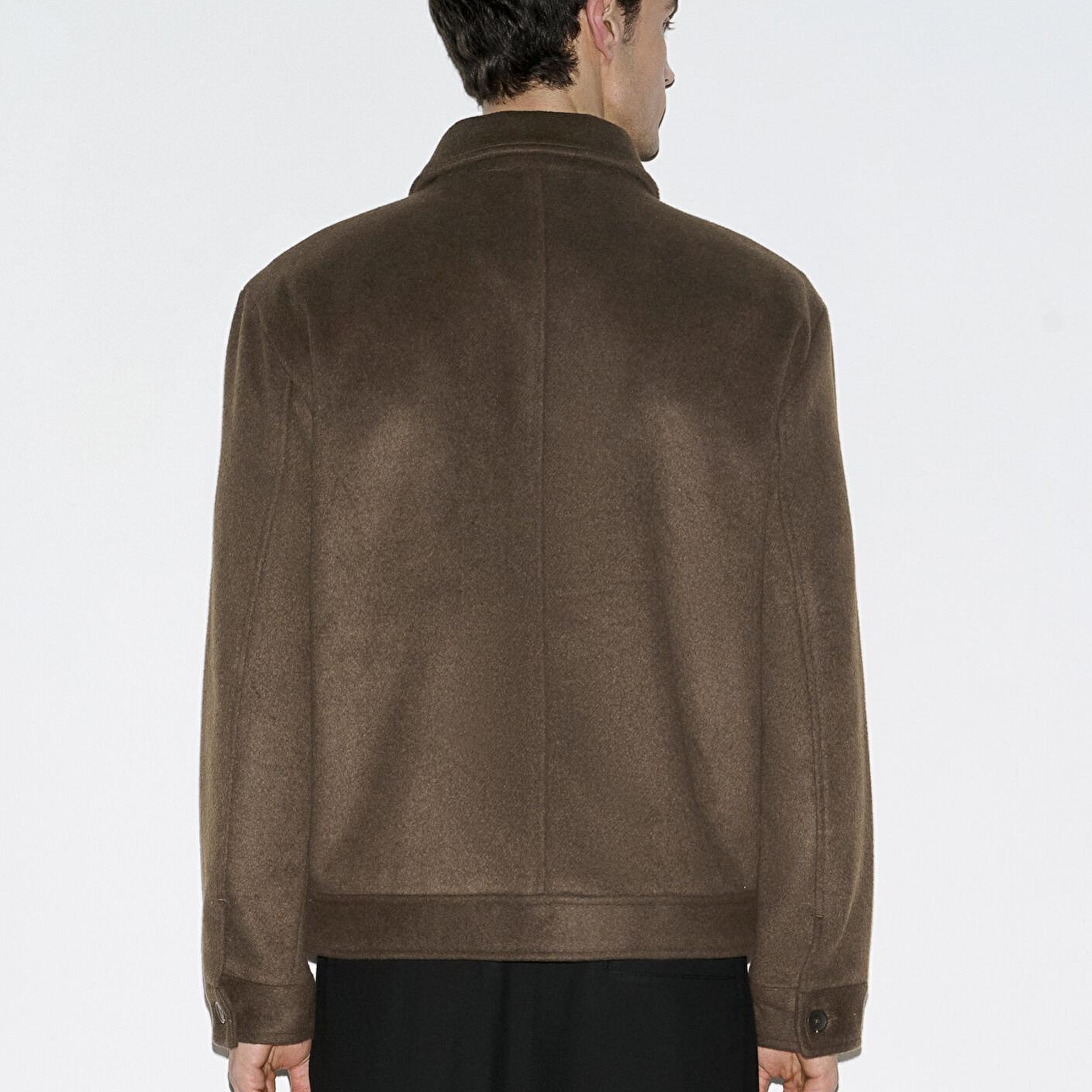 Mavi Yün Karışımlı Kahverengi Ceket Loose Fit / Bol Rahat Kesim 0110799-71593