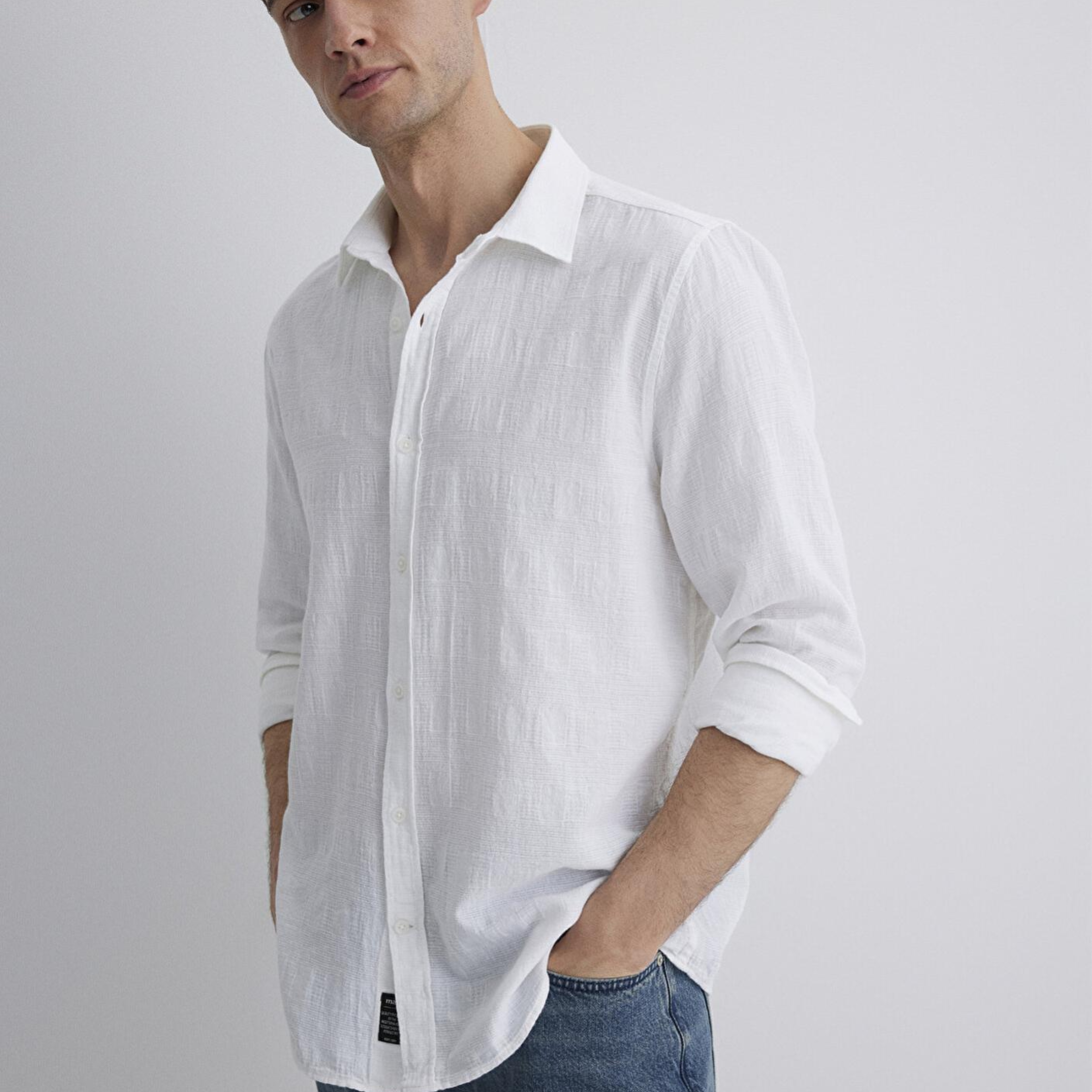 Mavi Beyaz Gömlek Slim Fit / Dar Kesim 0211548-70057