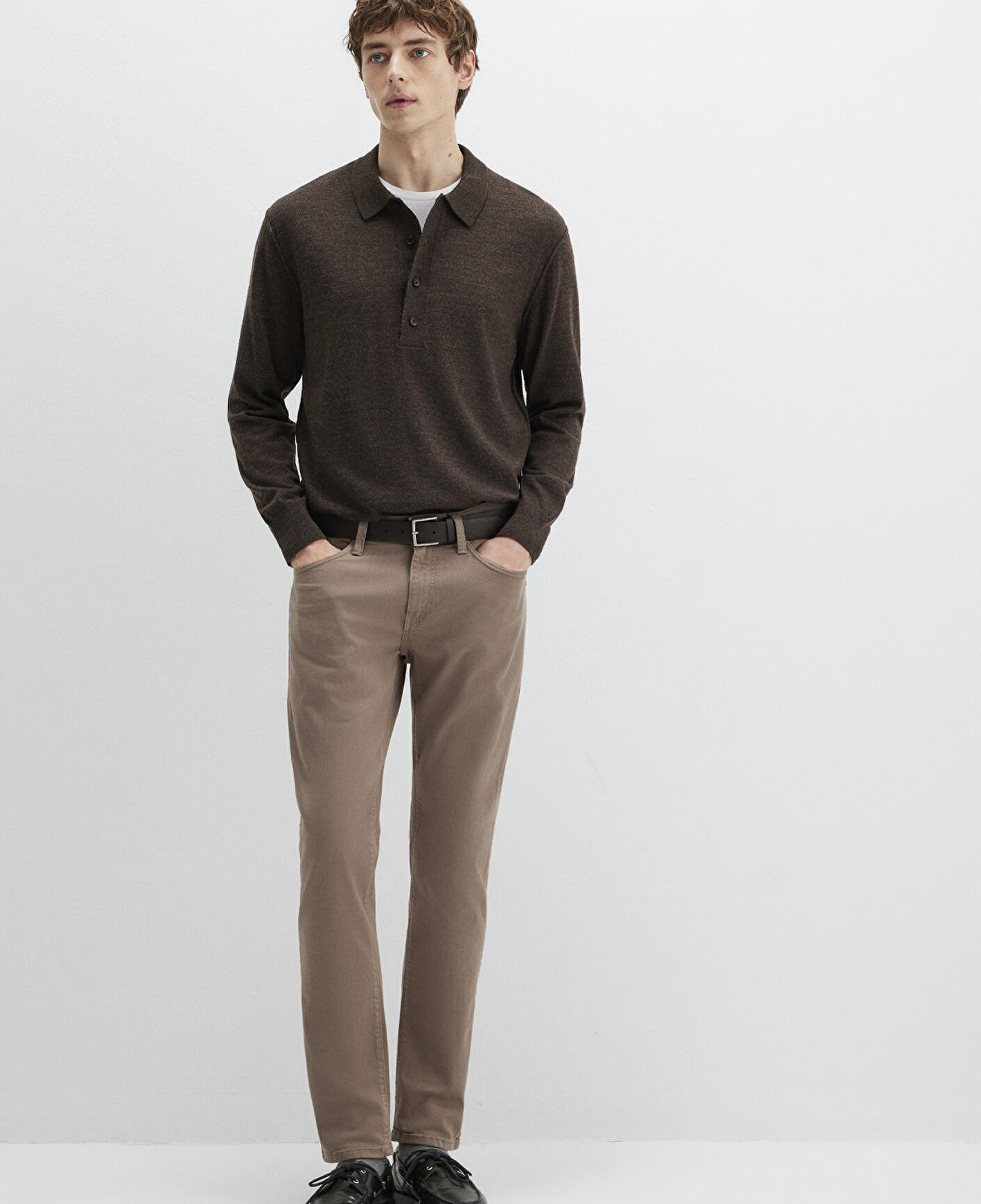 Mavi Marcus Kahverengi Comfort Gabardin Pantolon 0035189452