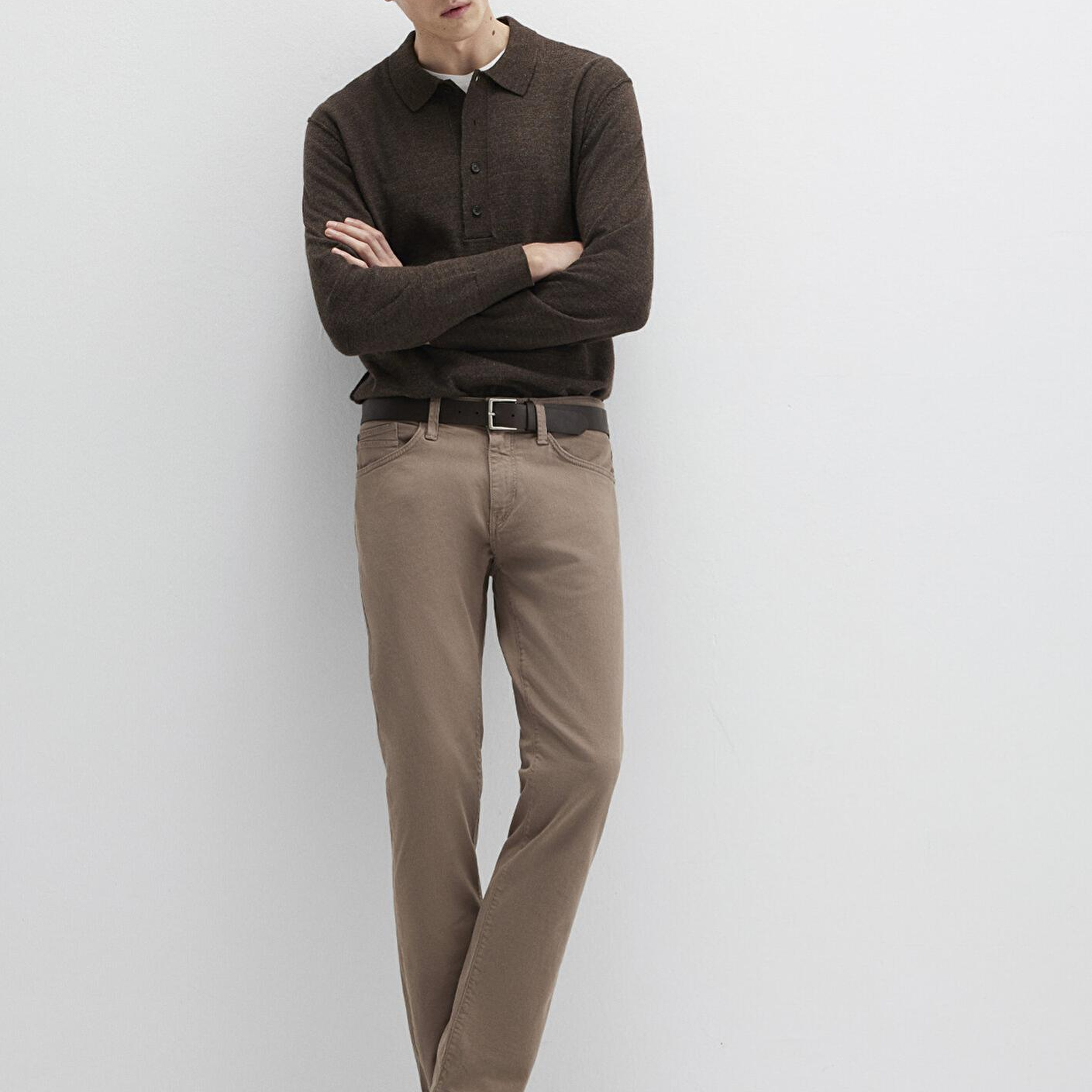 Mavi Marcus Kahverengi Comfort Gabardin Pantolon 0035189452