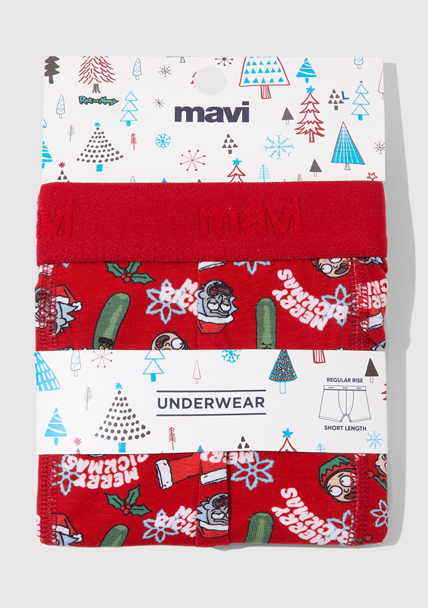 Mavi Yılbaşı Temalı Rick And Morty Boxer 0911246-32421