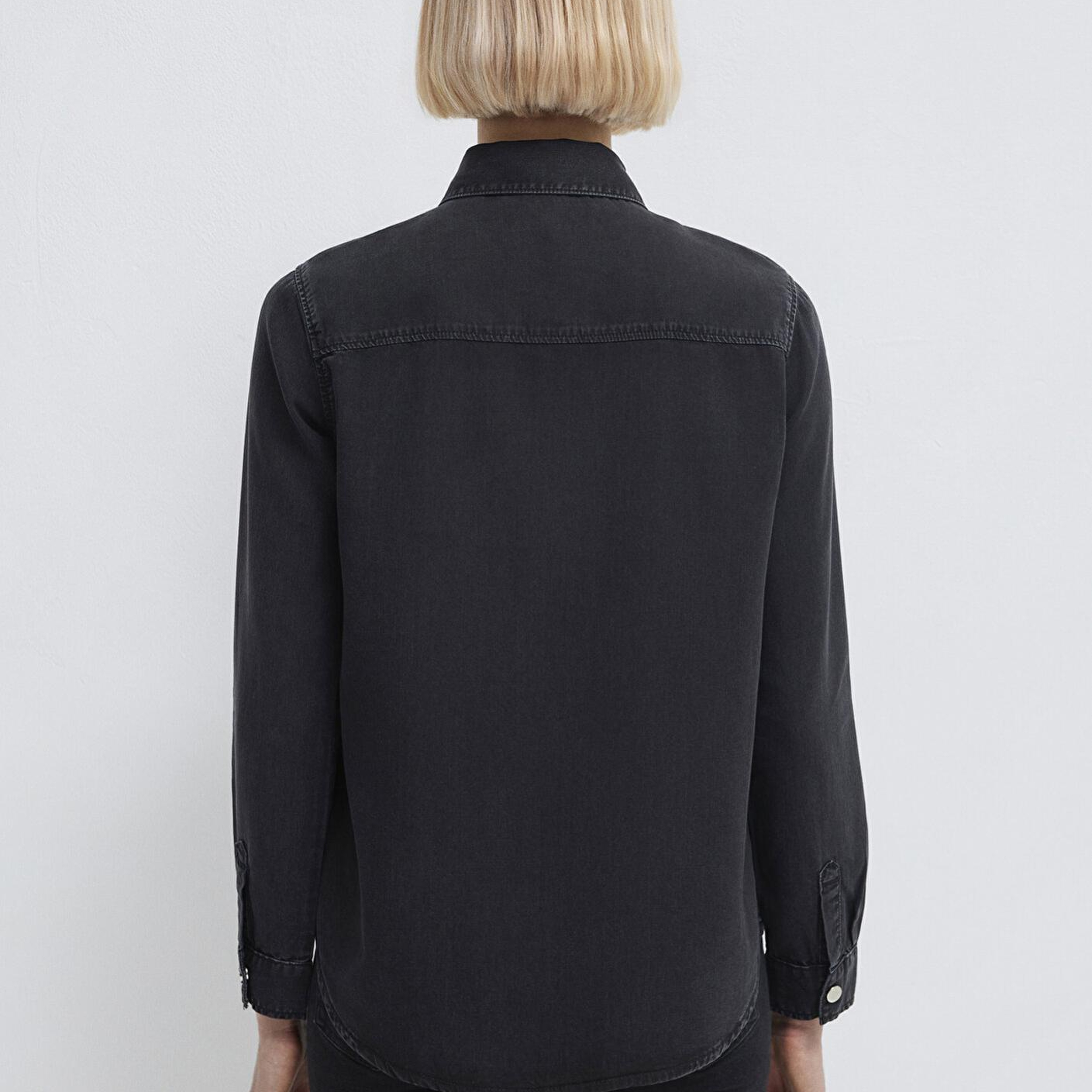 Mavi Betty Gold Klasik Antrasit Jean Gömlek Fitted / Vücuda Oturan Kesim 1210818-87811