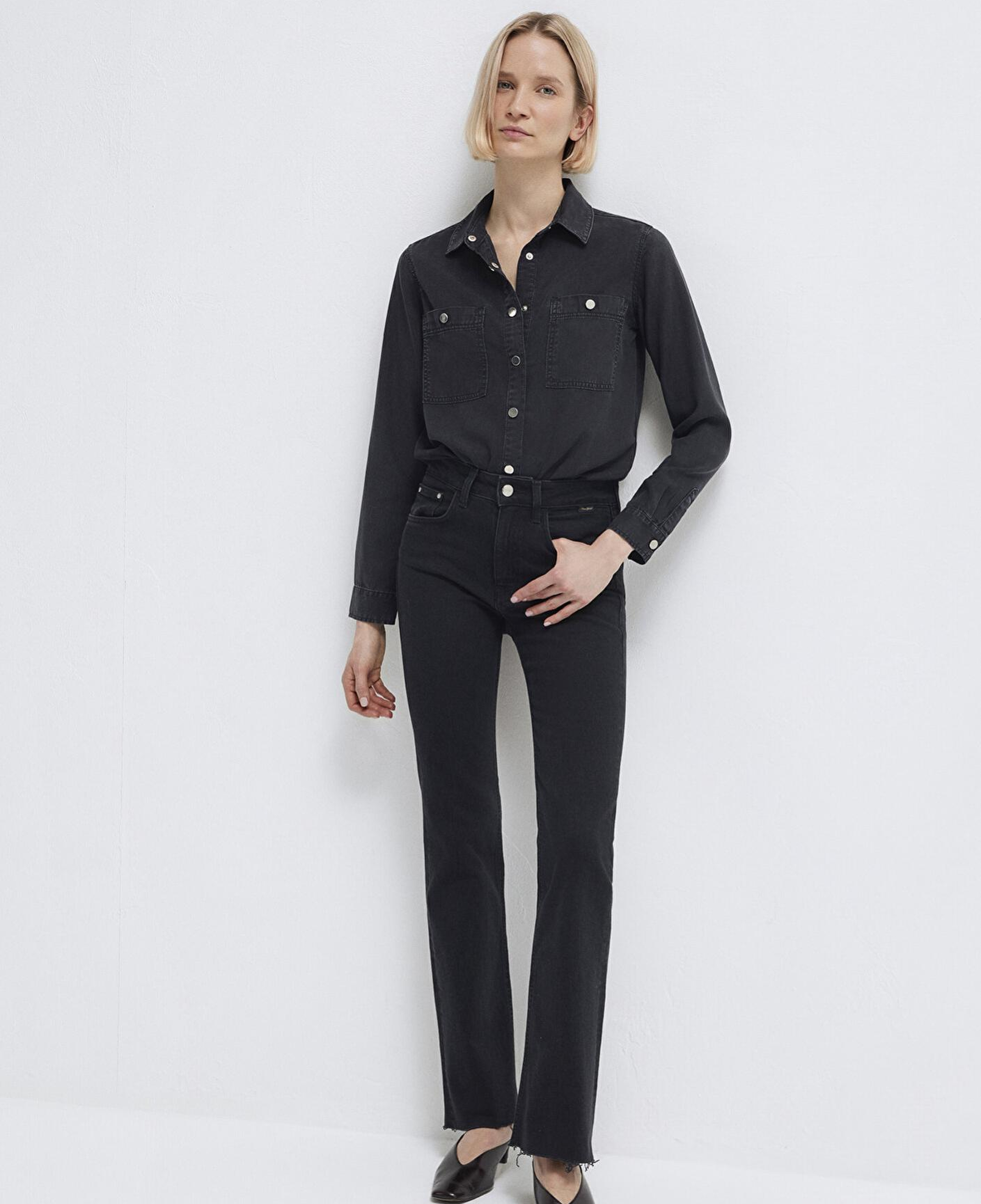 Mavi Betty Gold Klasik Antrasit Jean Gömlek Fitted / Vücuda Oturan Kesim 1210818-87811