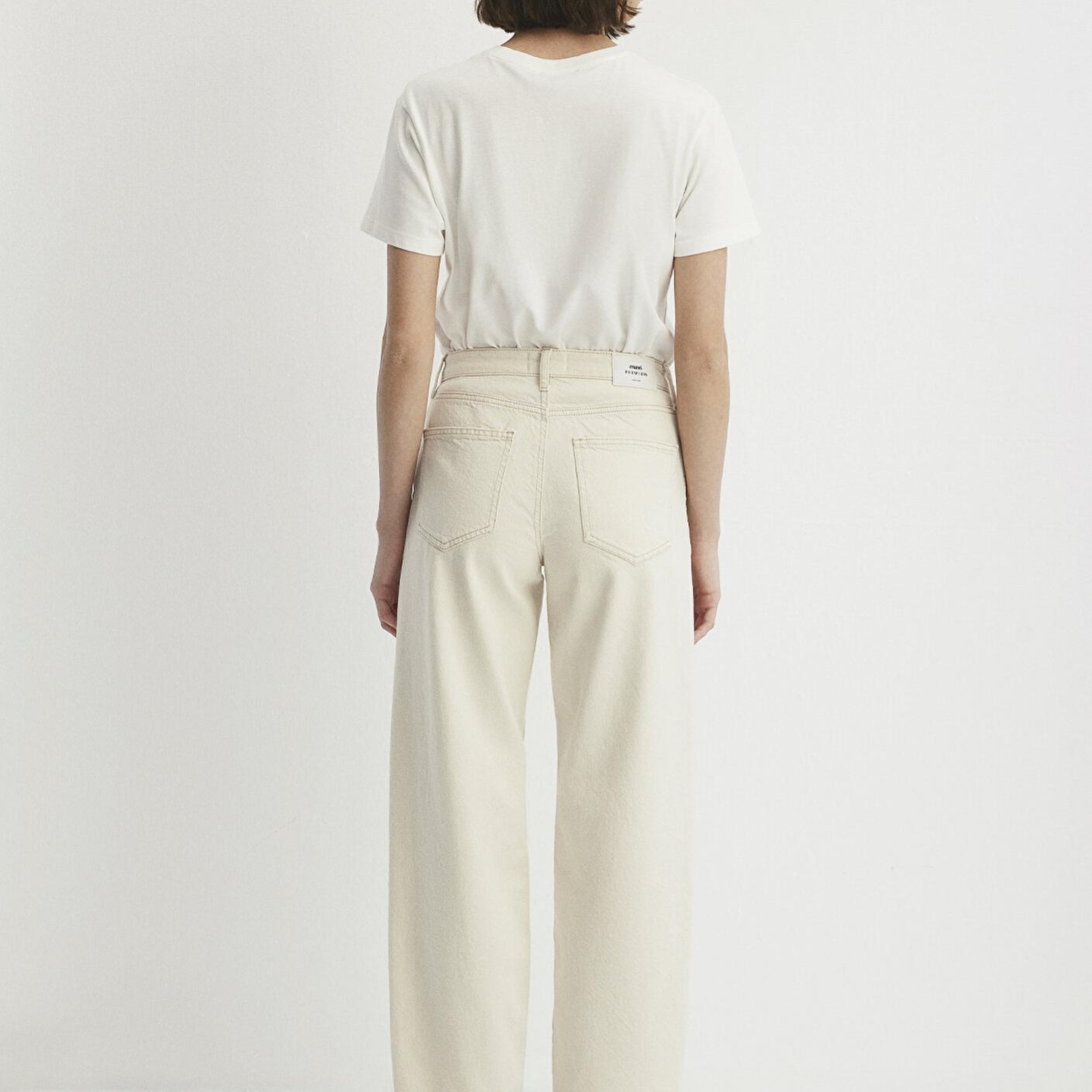 Mavi Leila Mavi Premium Krem Jean Pantolon 1010600-87058