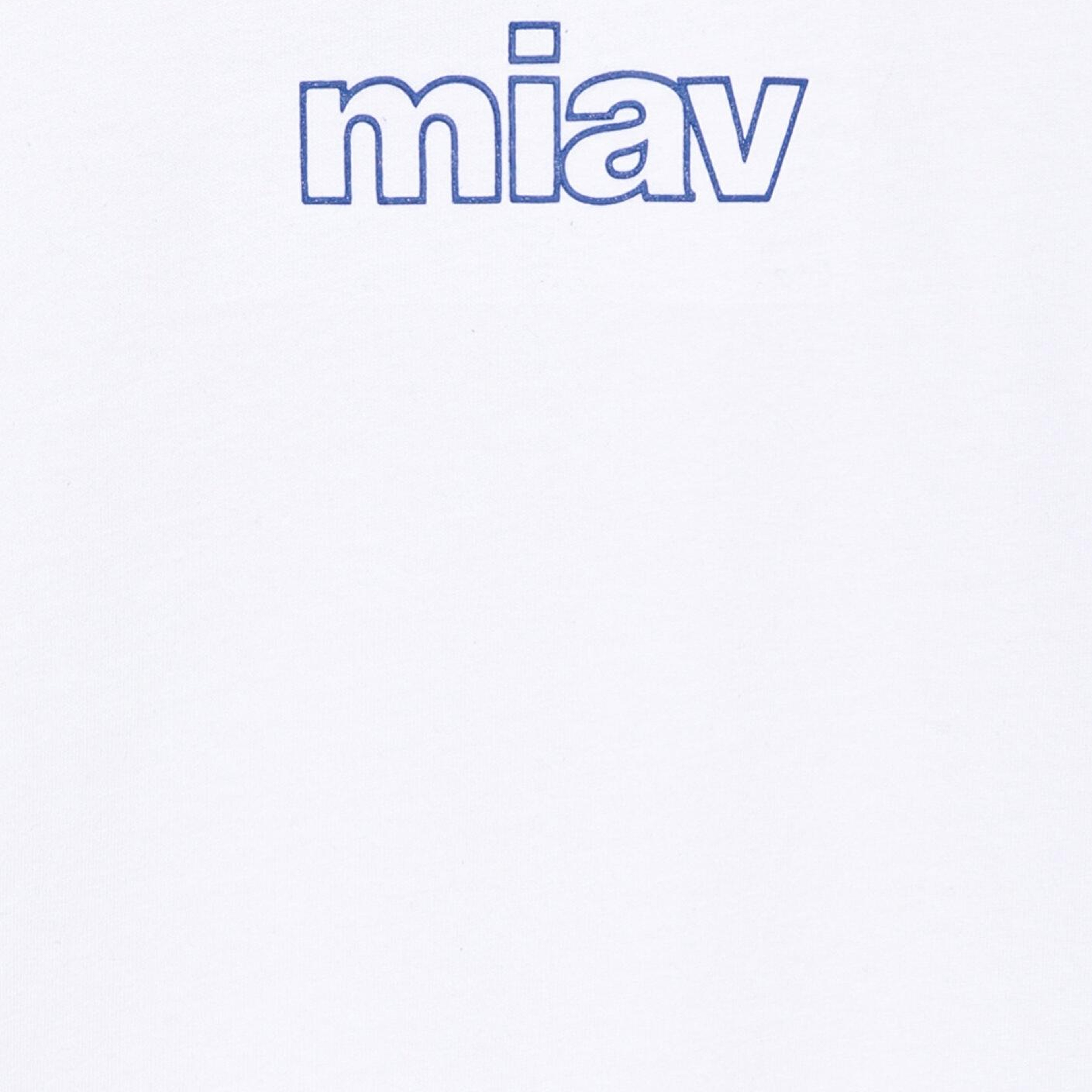 Mavi Miav Baskılı Beyaz Oversize Çocuk Tişört Loose Fit / Bol Rahat Kesim 7610158-620