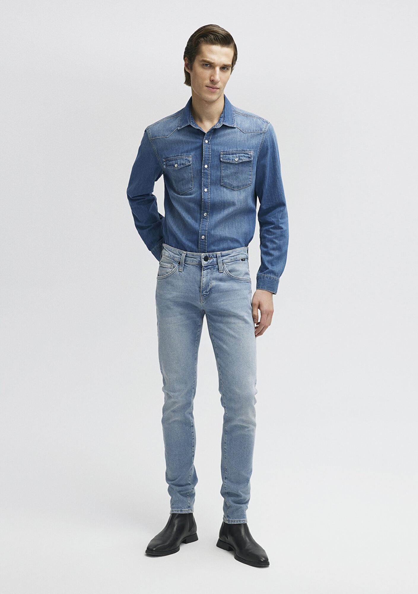 Mavi Kvnç Mavi Black Gölgeli Açık İndigo Mavisi Jean Pantolon 001070-33974