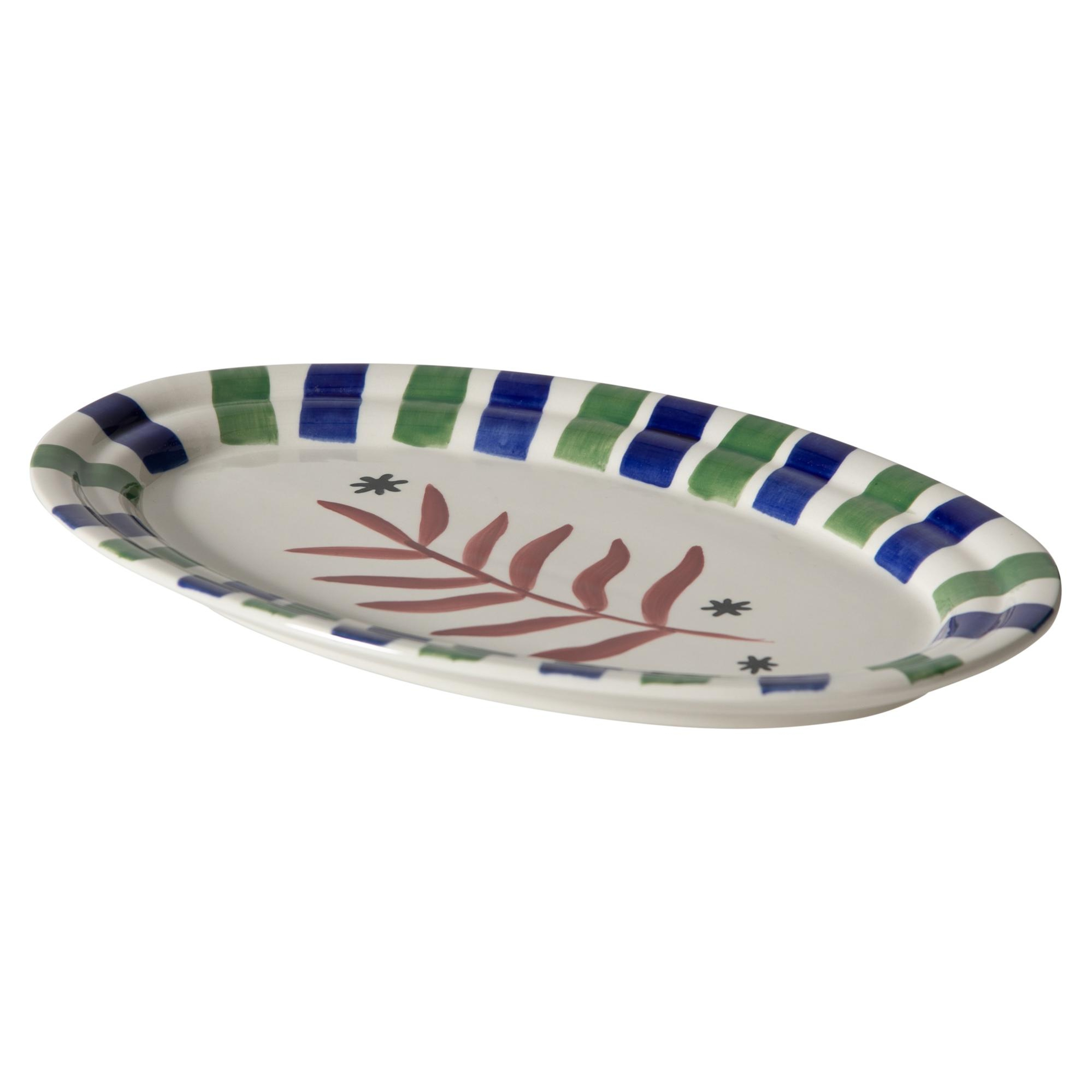 LISMORE KAYIK TABAK LACİVERT 34 CM