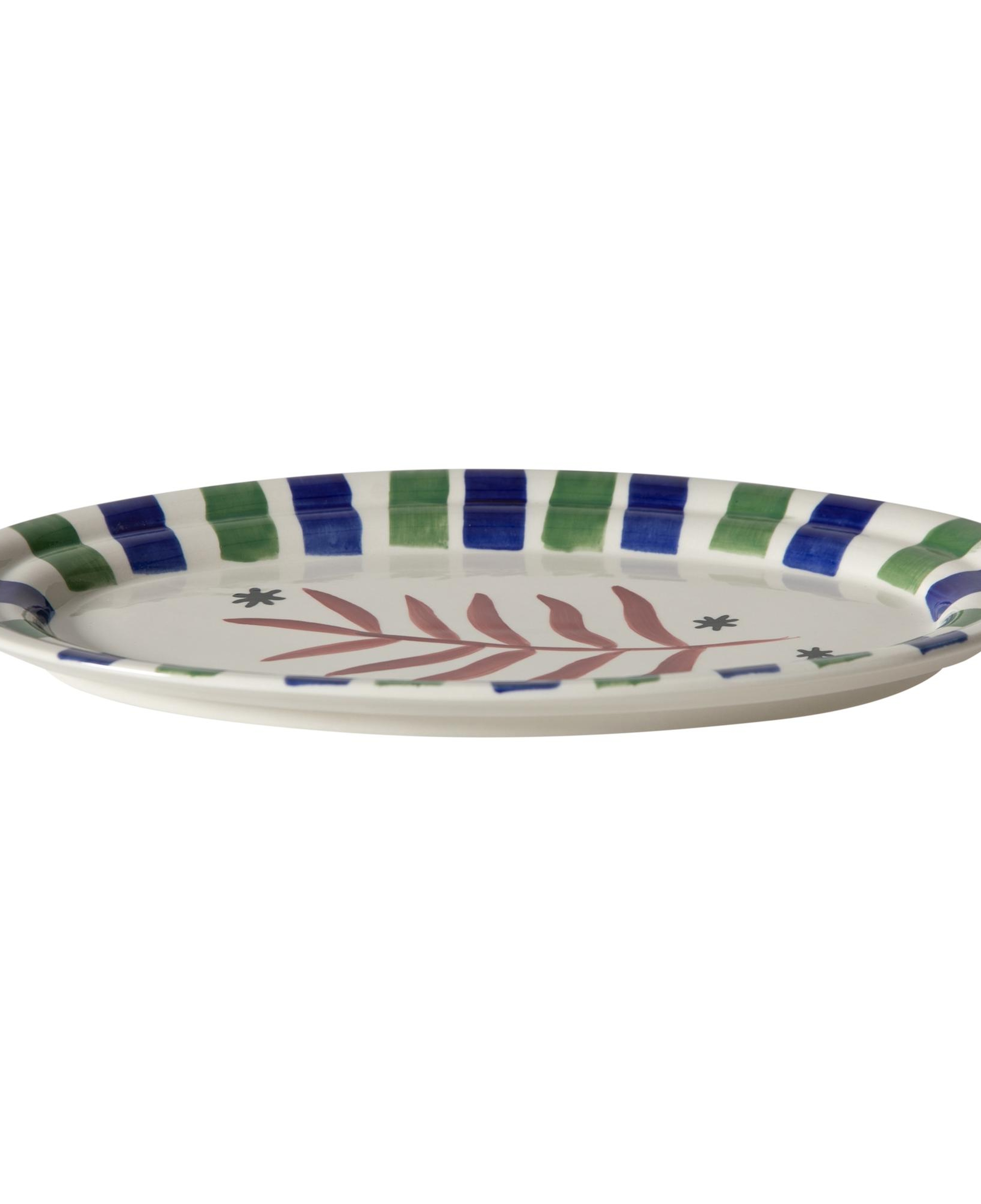 LISMORE KAYIK TABAK LACİVERT 34 CM