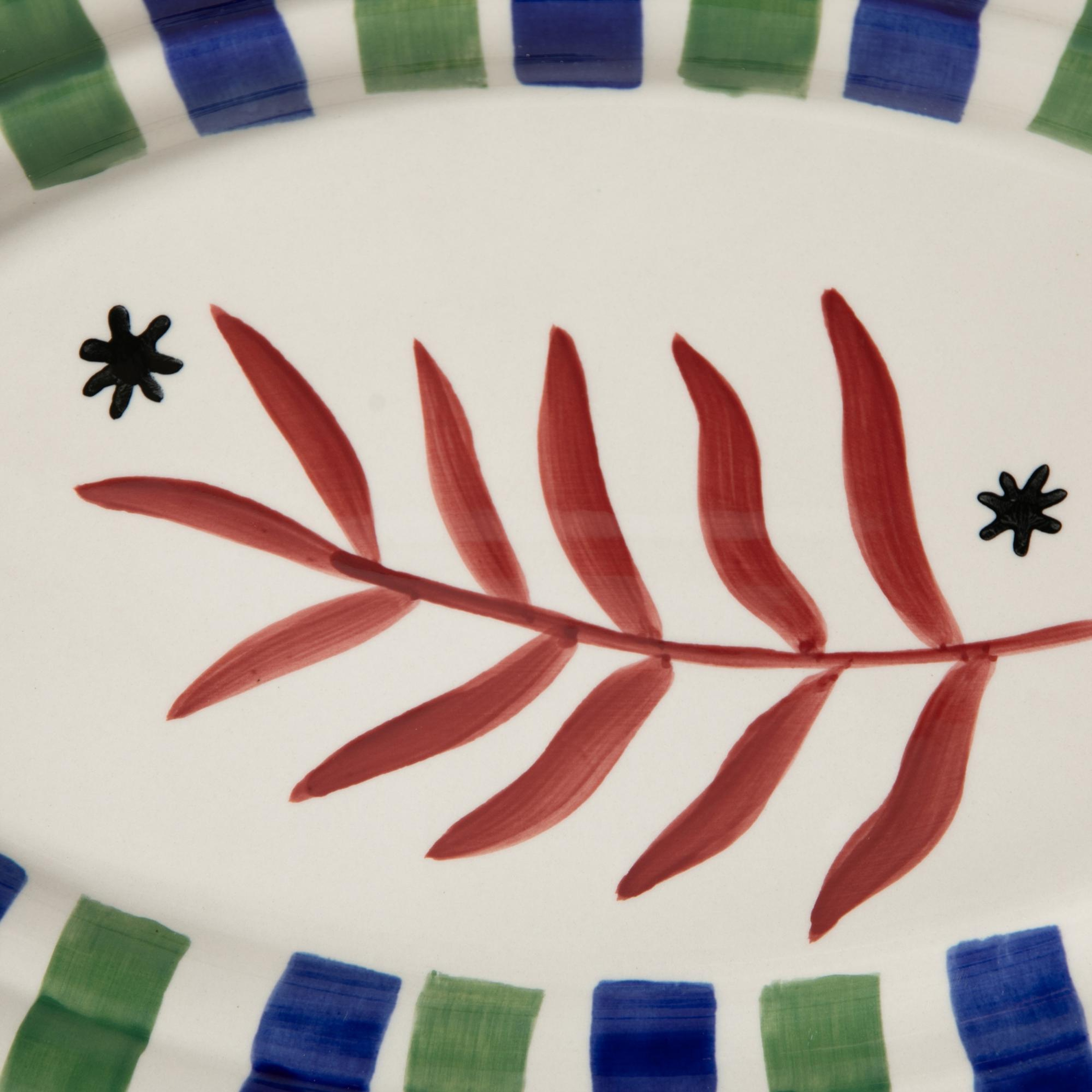 LISMORE KAYIK TABAK LACİVERT 34 CM