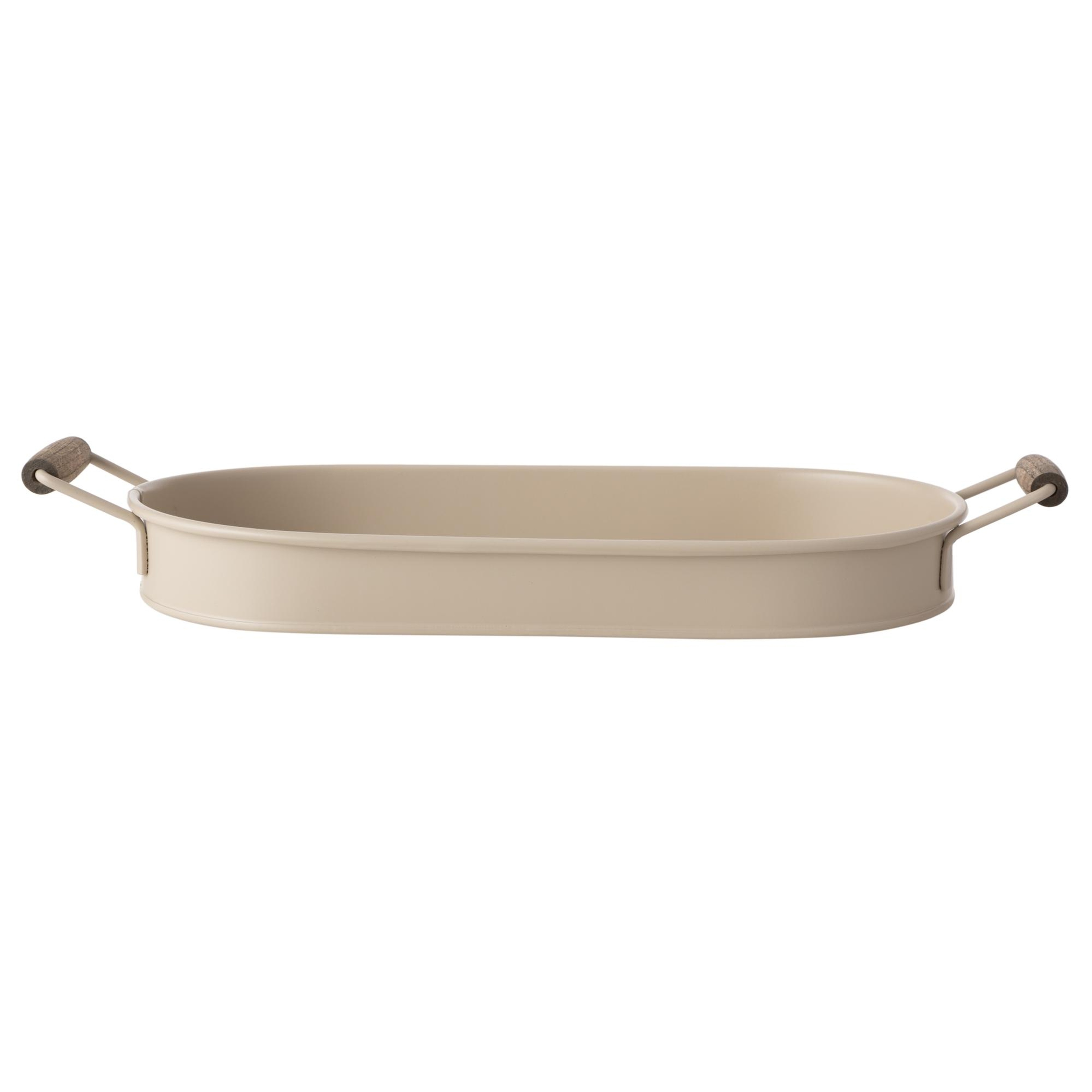 VETRA OVAL TEPSİ BEJ 44X22 CM