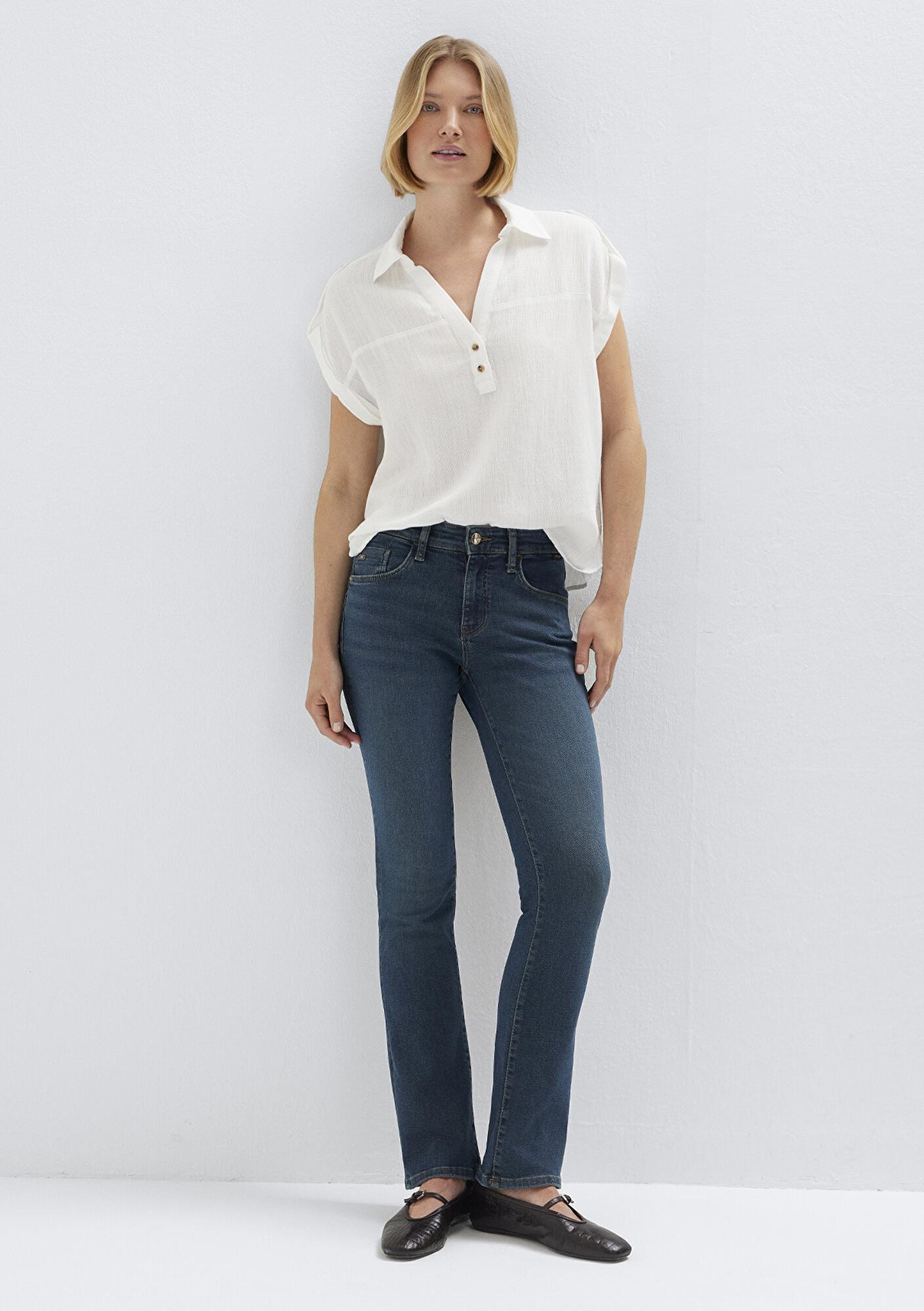 Mavi Mona Gold Premium Gölgeli Koyu Mavi Jean Pantolon 1049790530