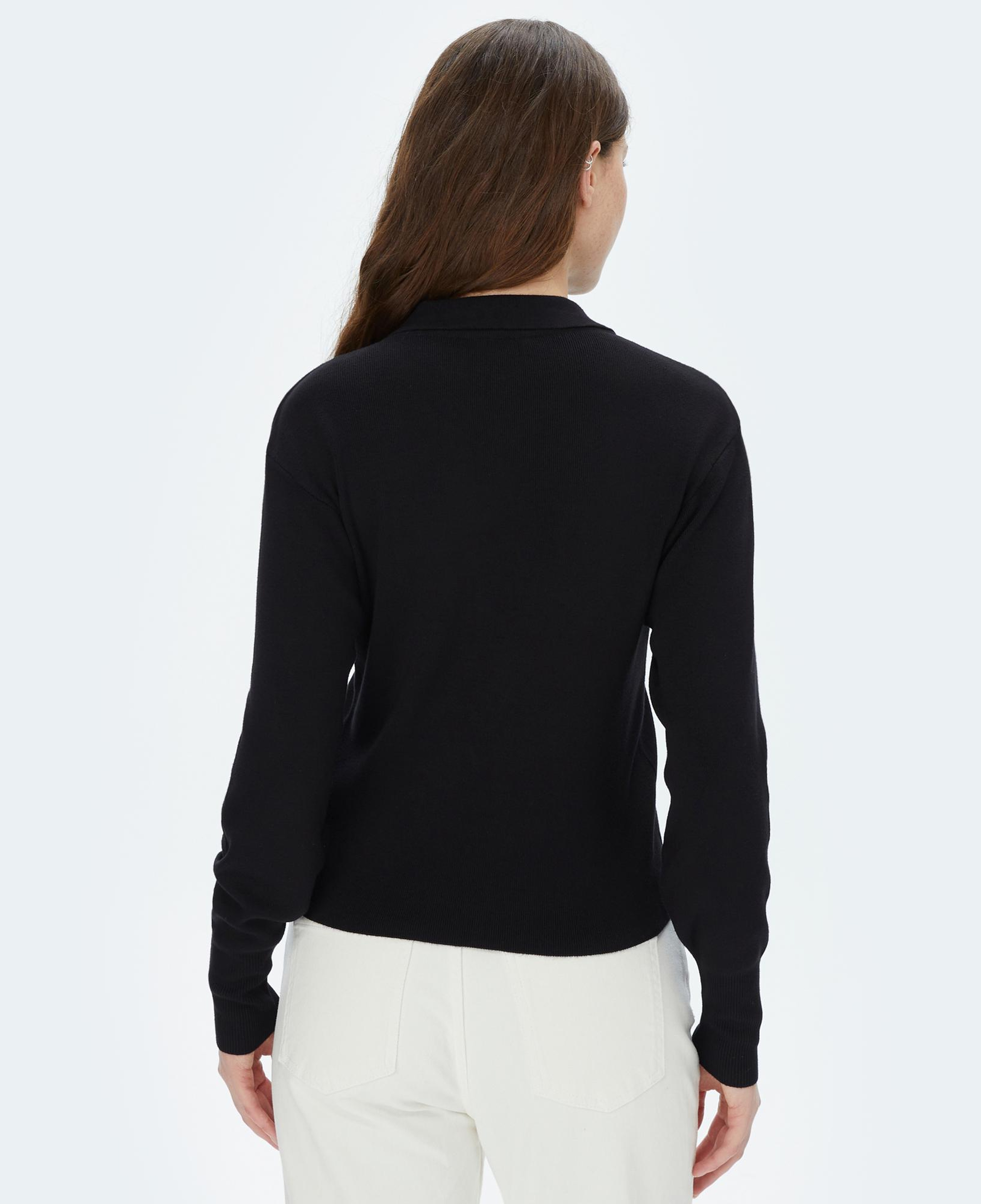 Nautica Kadın Siyah Polo Yaka Triko