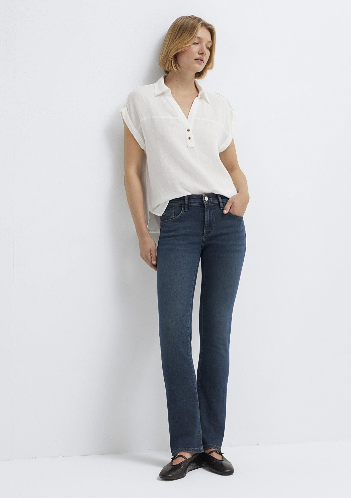 Mavi Mona Gold Premium Gölgeli Koyu Mavi Jean Pantolon 1049790530