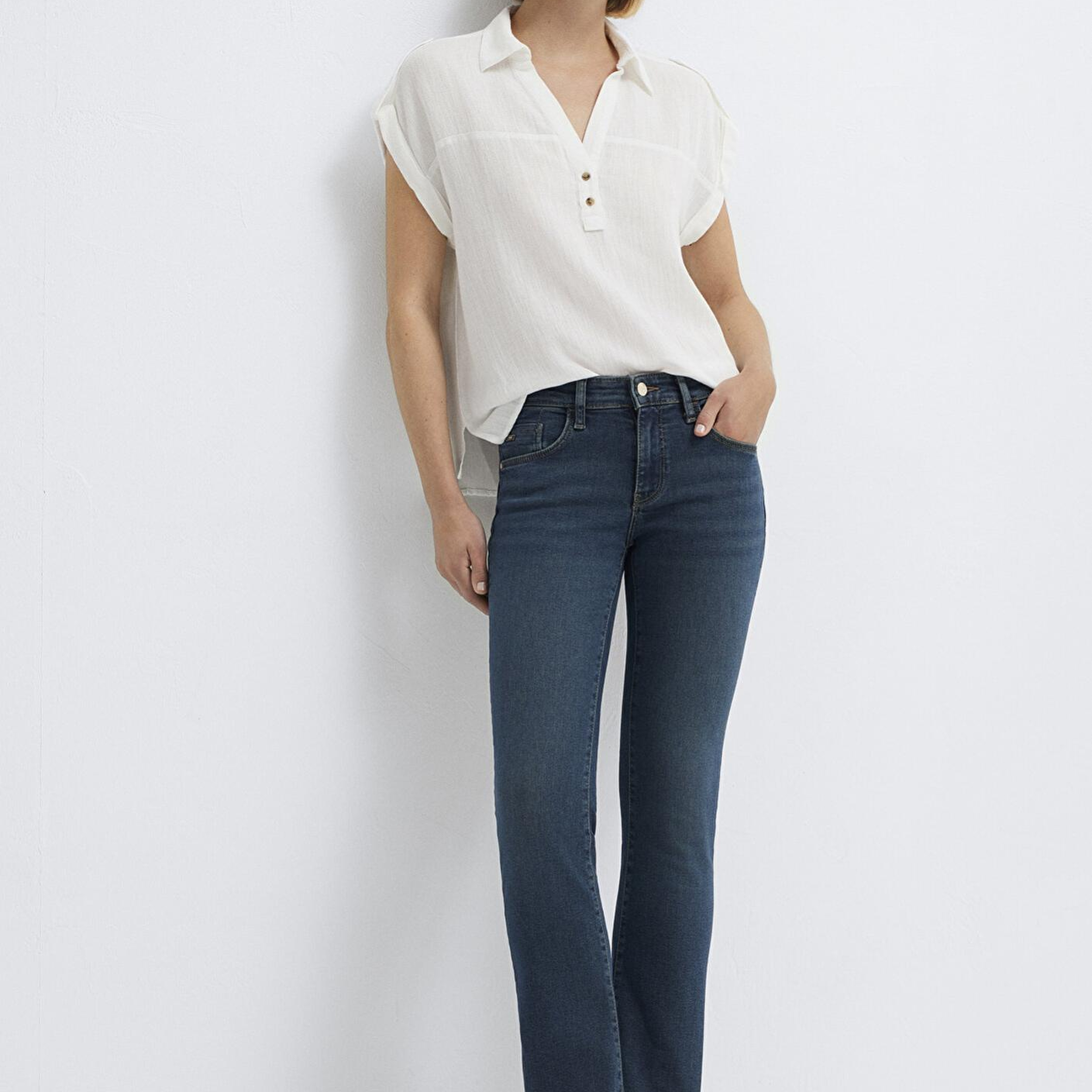 Mavi Mona Gold Premium Gölgeli Koyu Mavi Jean Pantolon 1049790530