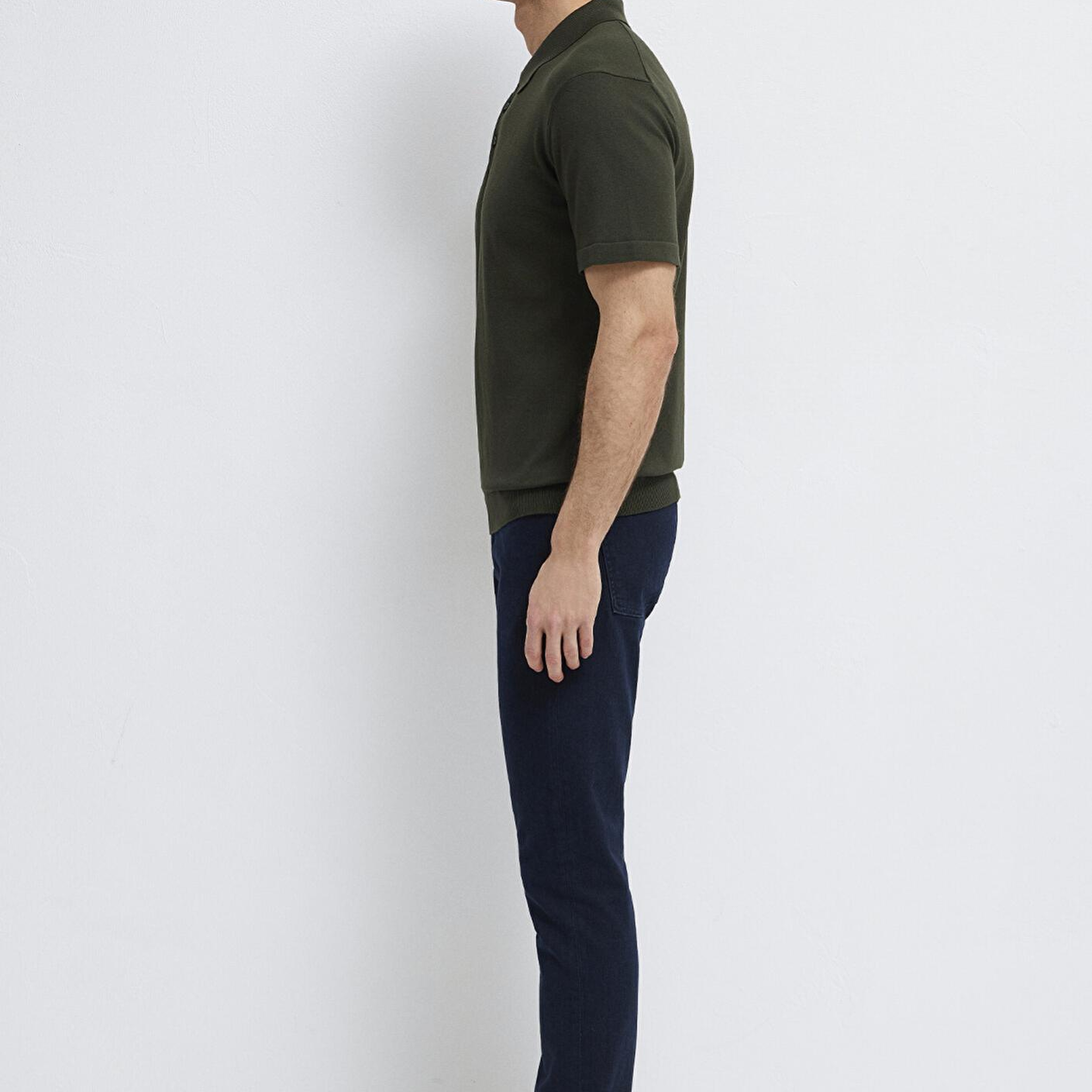 Mavi Yeşil Triko Polo 0710249-85370