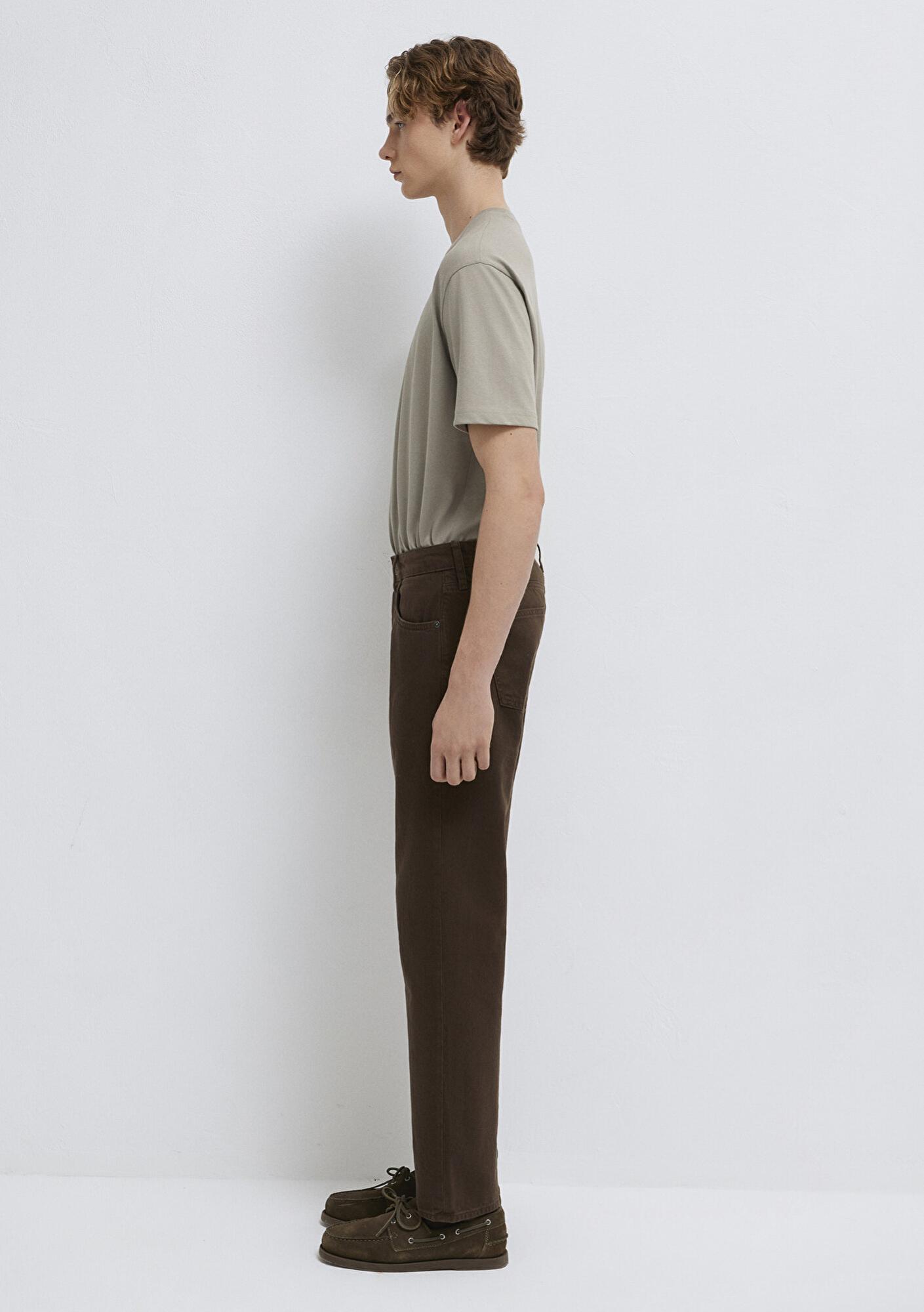 Mavi Lisbon Kahverengi Gabardin Pantolon 0010039-A2797