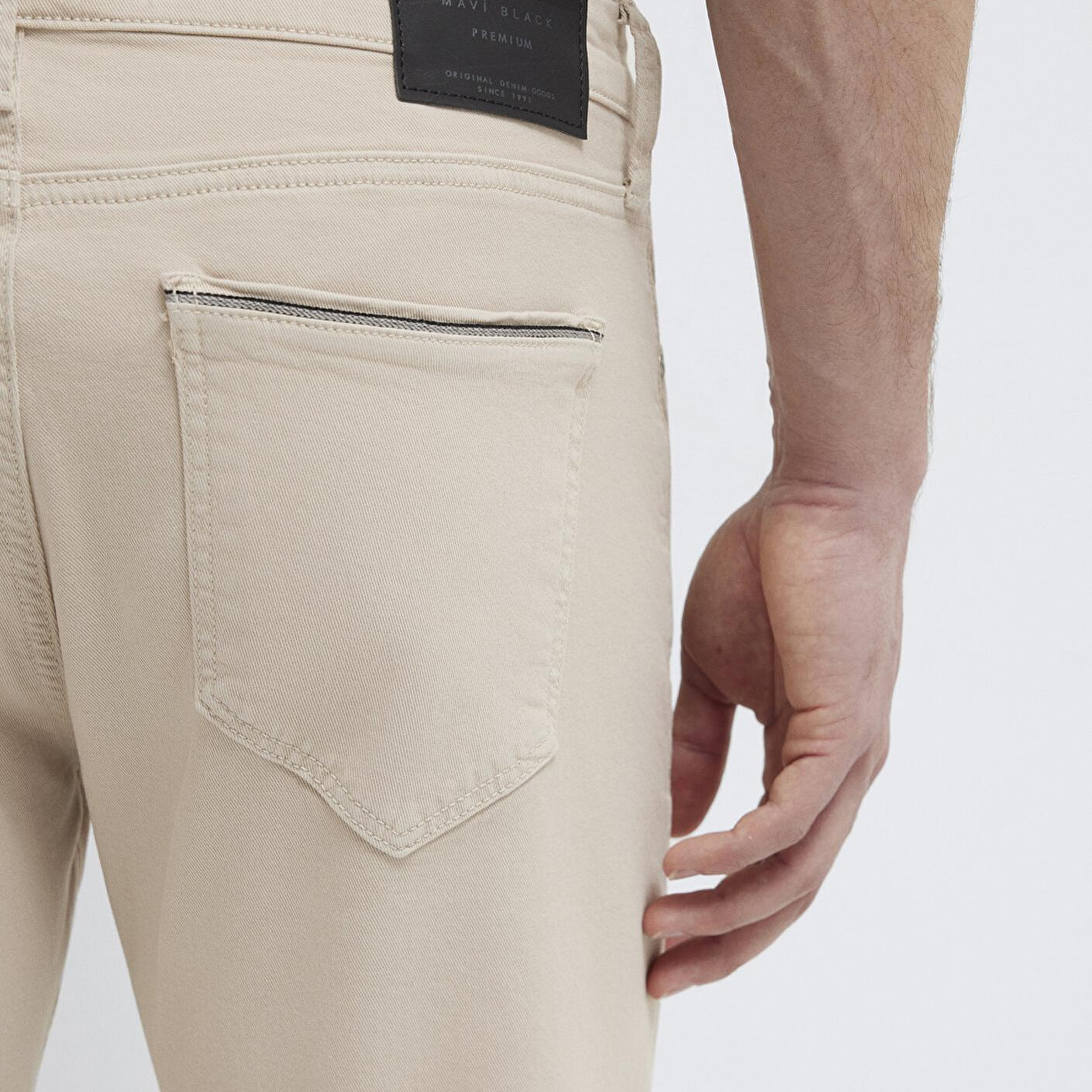 Mavi Marcus Mavi Black Bej Gabardin Pantolon 00351A2795