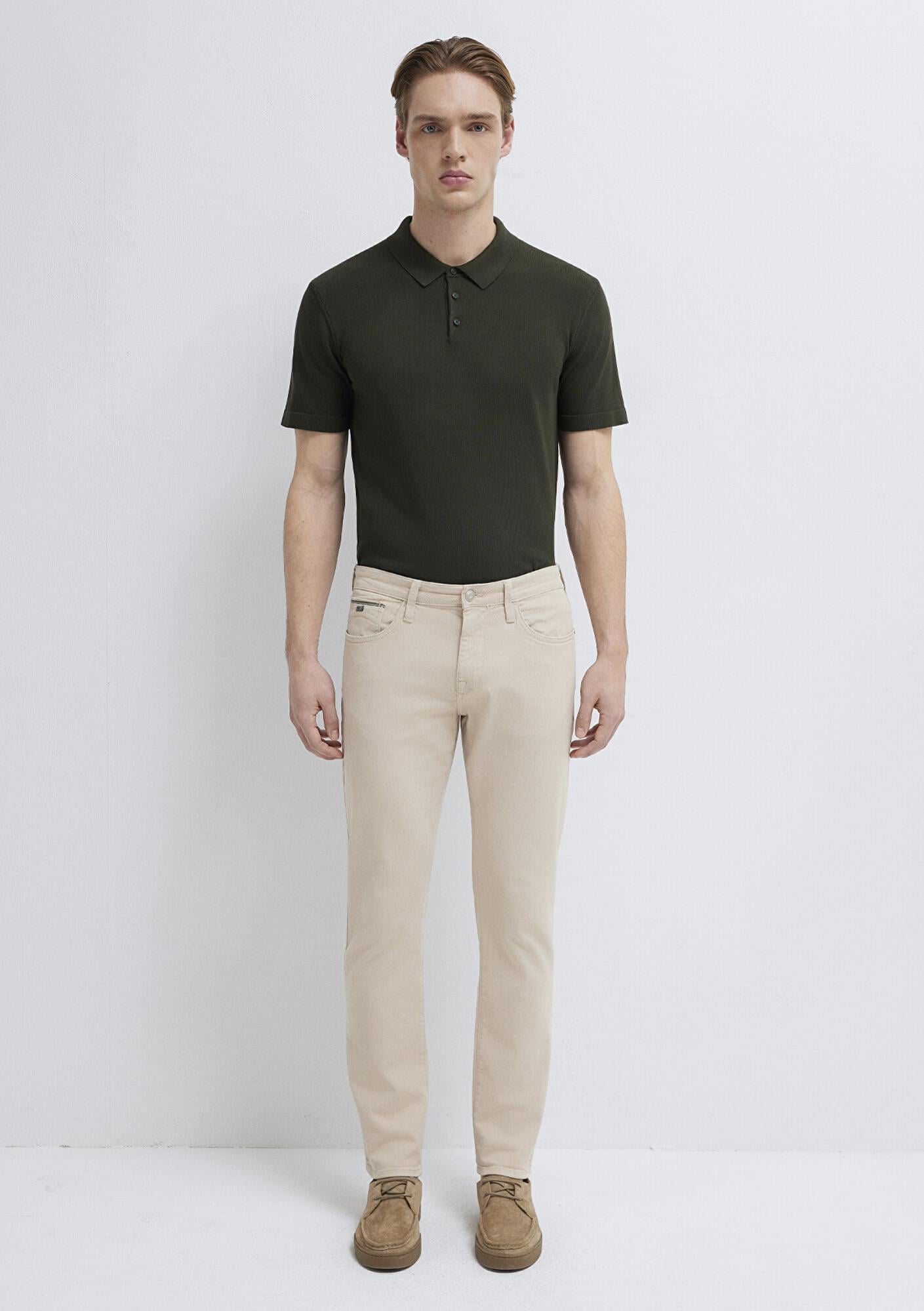 Mavi Marcus Mavi Black Bej Gabardin Pantolon 00351A2795