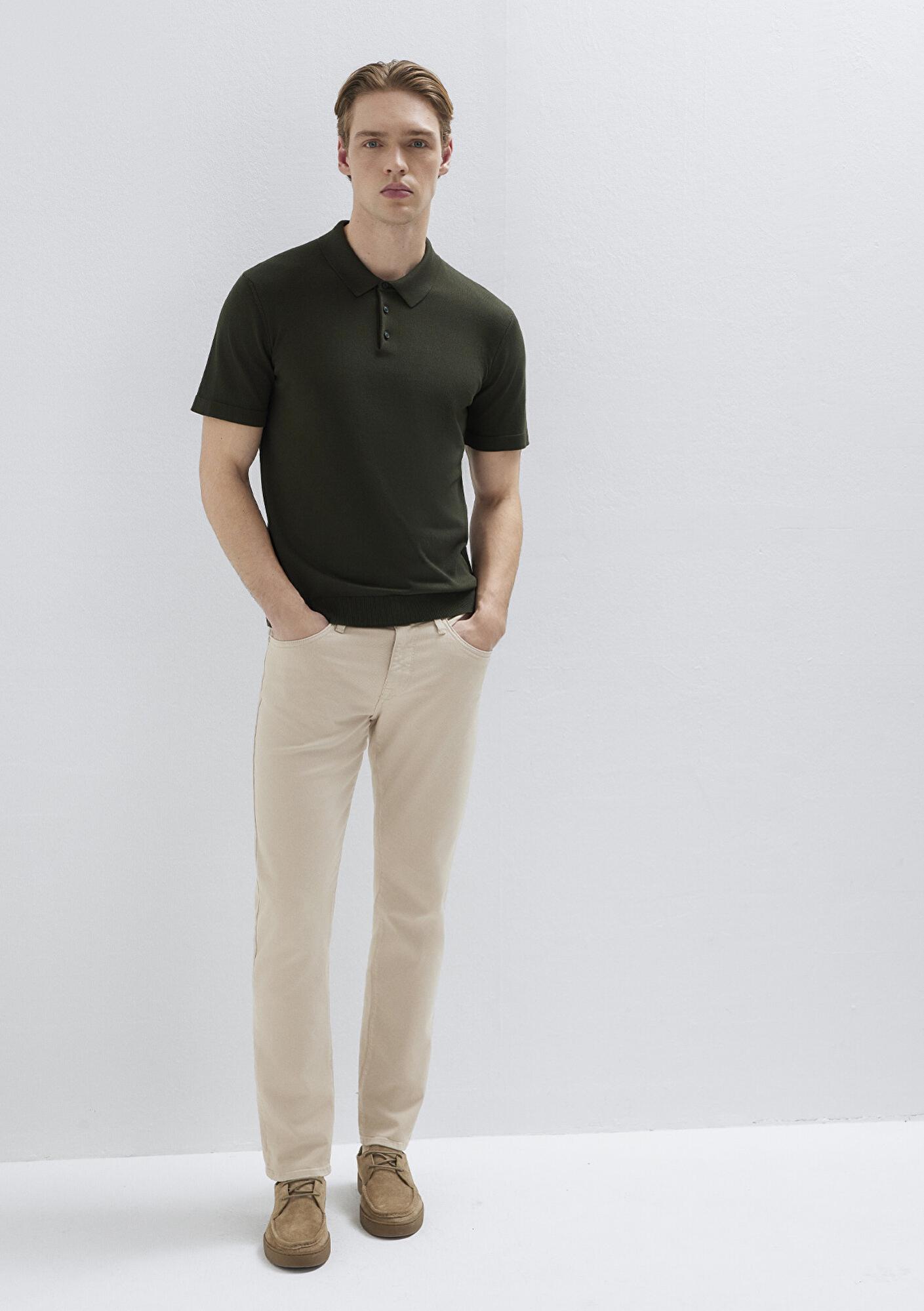 Mavi Marcus Mavi Black Bej Gabardin Pantolon 00351A2795