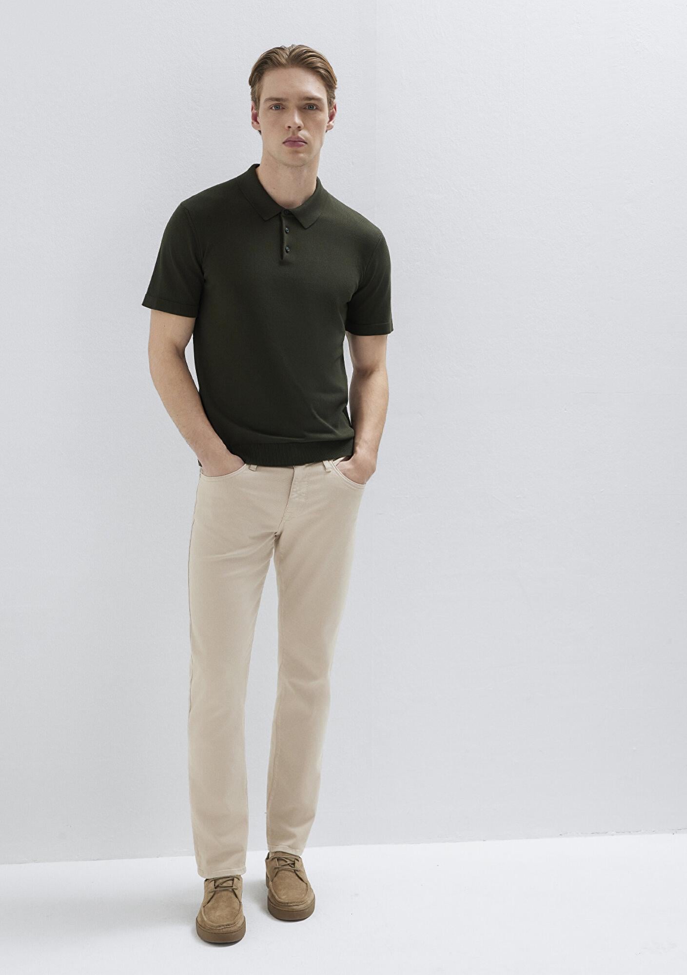 Mavi Marcus Mavi Black Bej Gabardin Pantolon 00351A2795