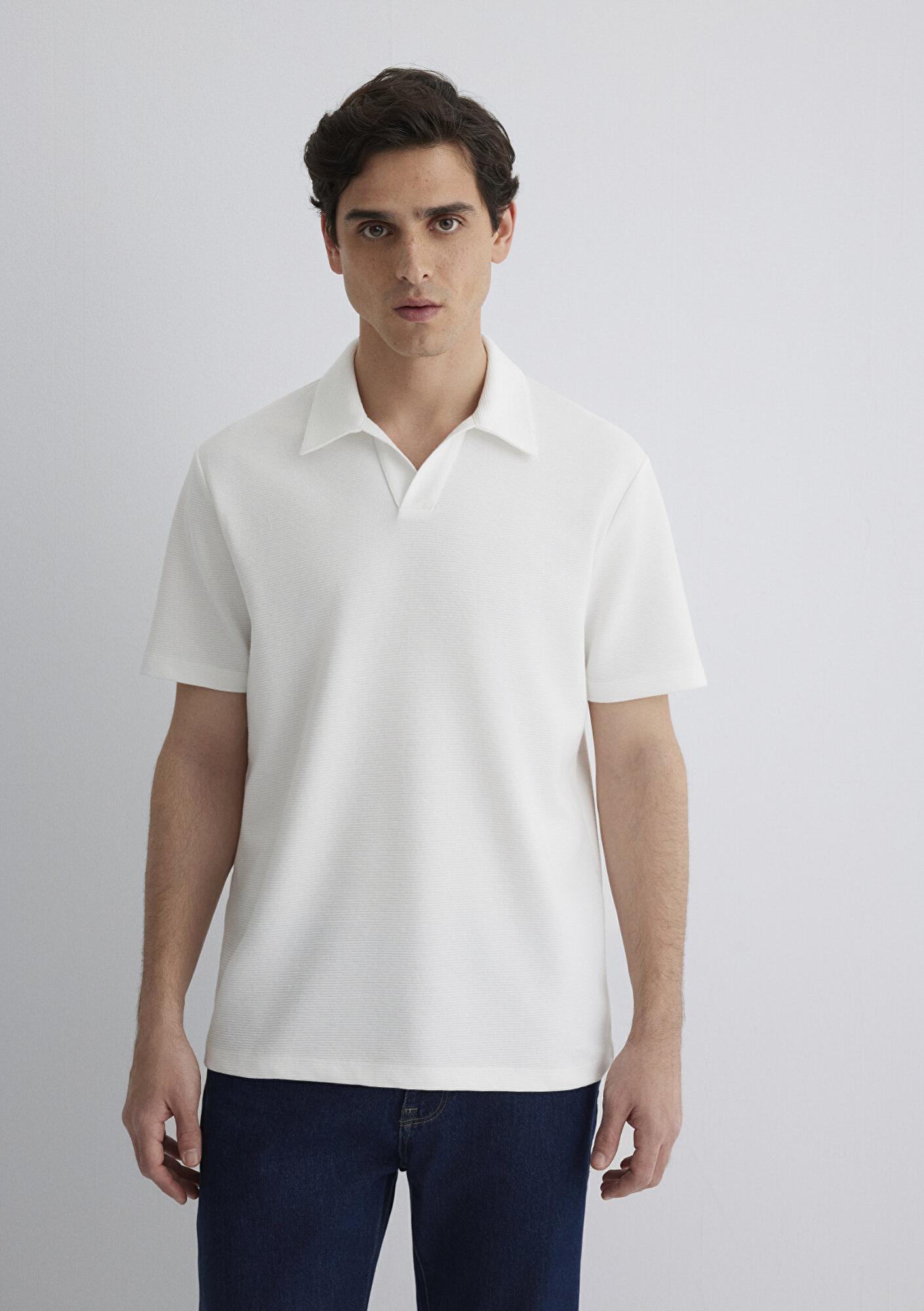 Mavi Ekru Polo Tişört Regular Fit / Normal Kesim 0612618-70057