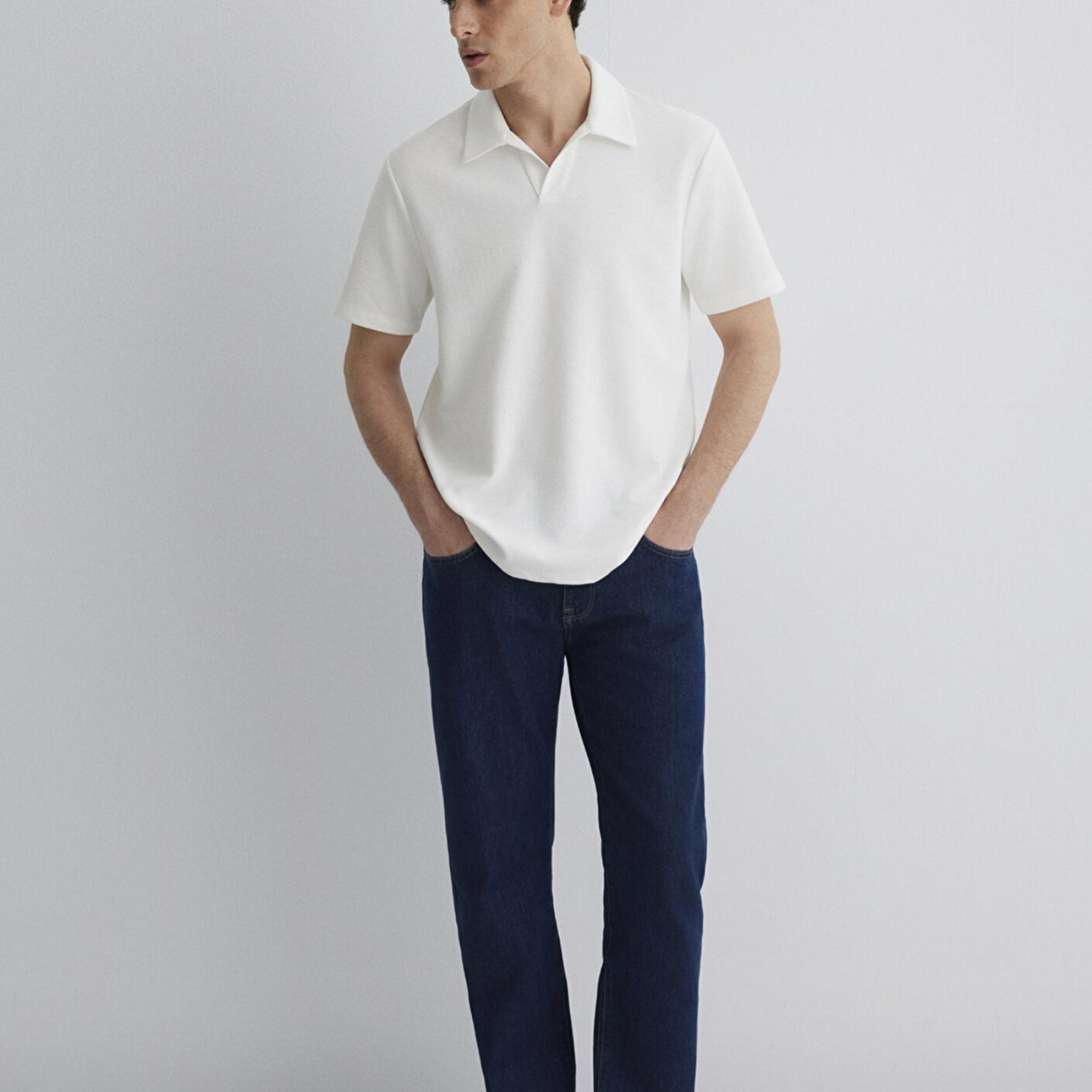 Mavi Ekru Polo Tişört Regular Fit / Normal Kesim 0612618-70057