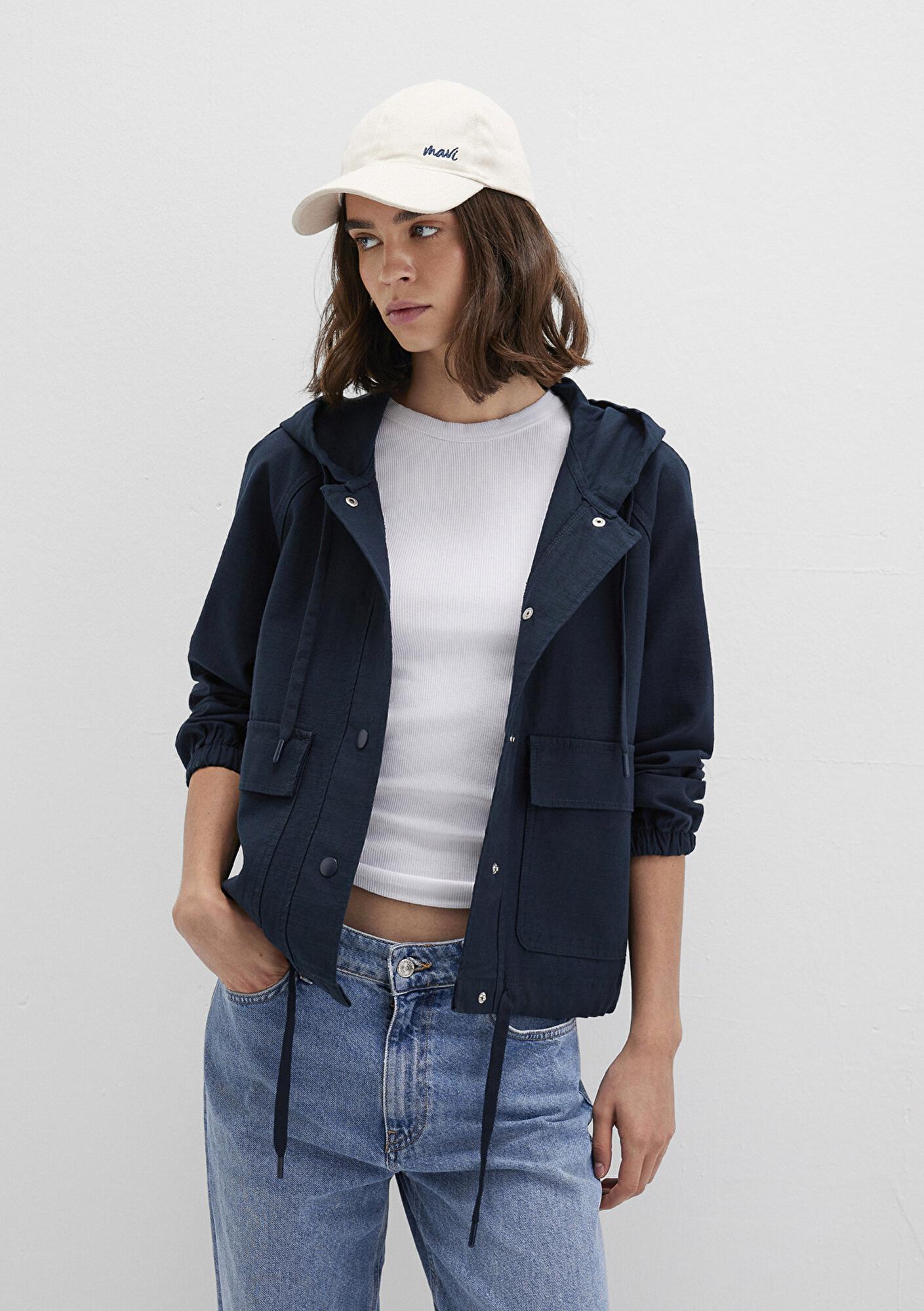 Mavi Mavi Logo Detaylı Ekru Şapka 1913306-70057