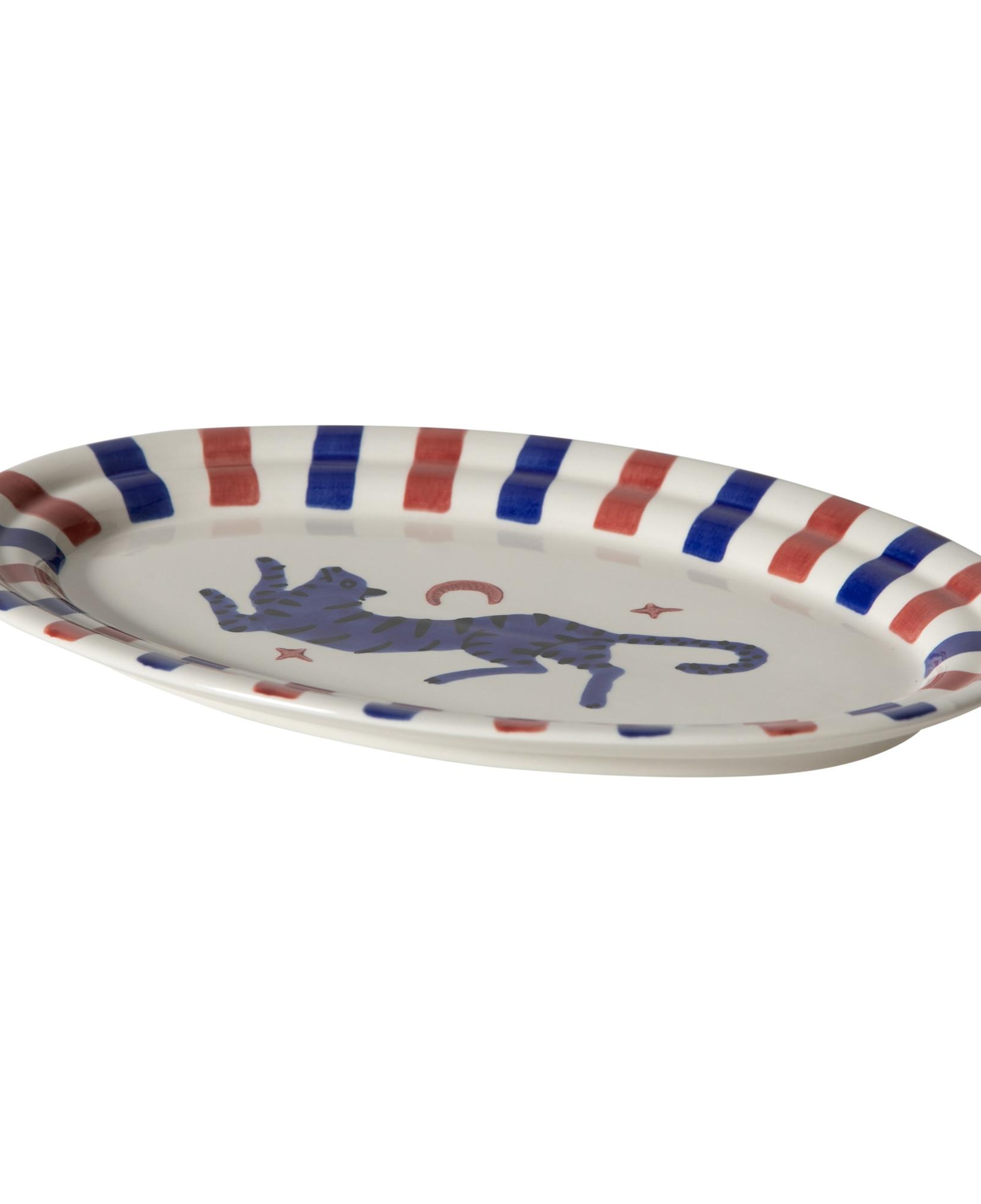 LISMORE KAYIK TABAK BORDO 34 CM