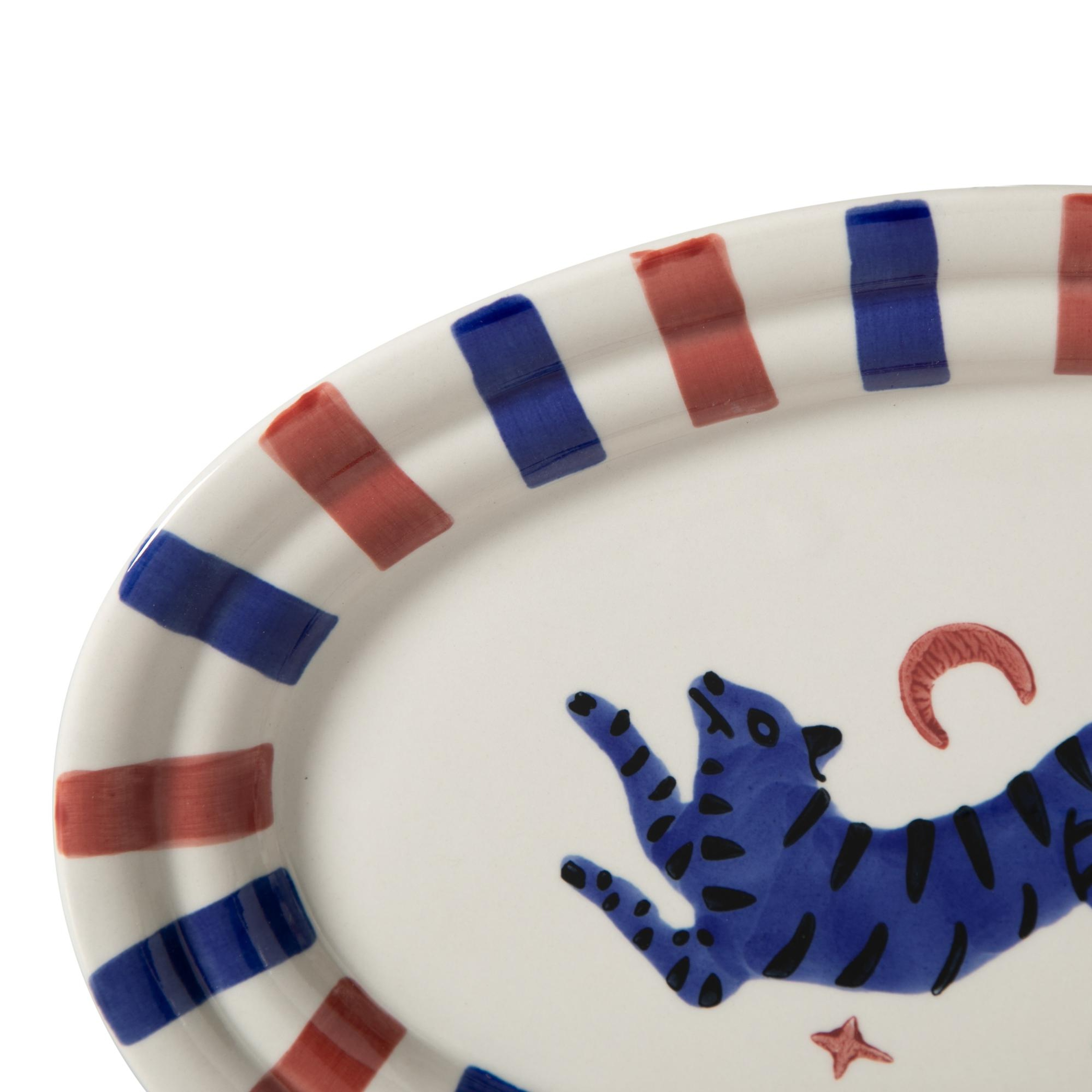 LISMORE KAYIK TABAK BORDO 34 CM