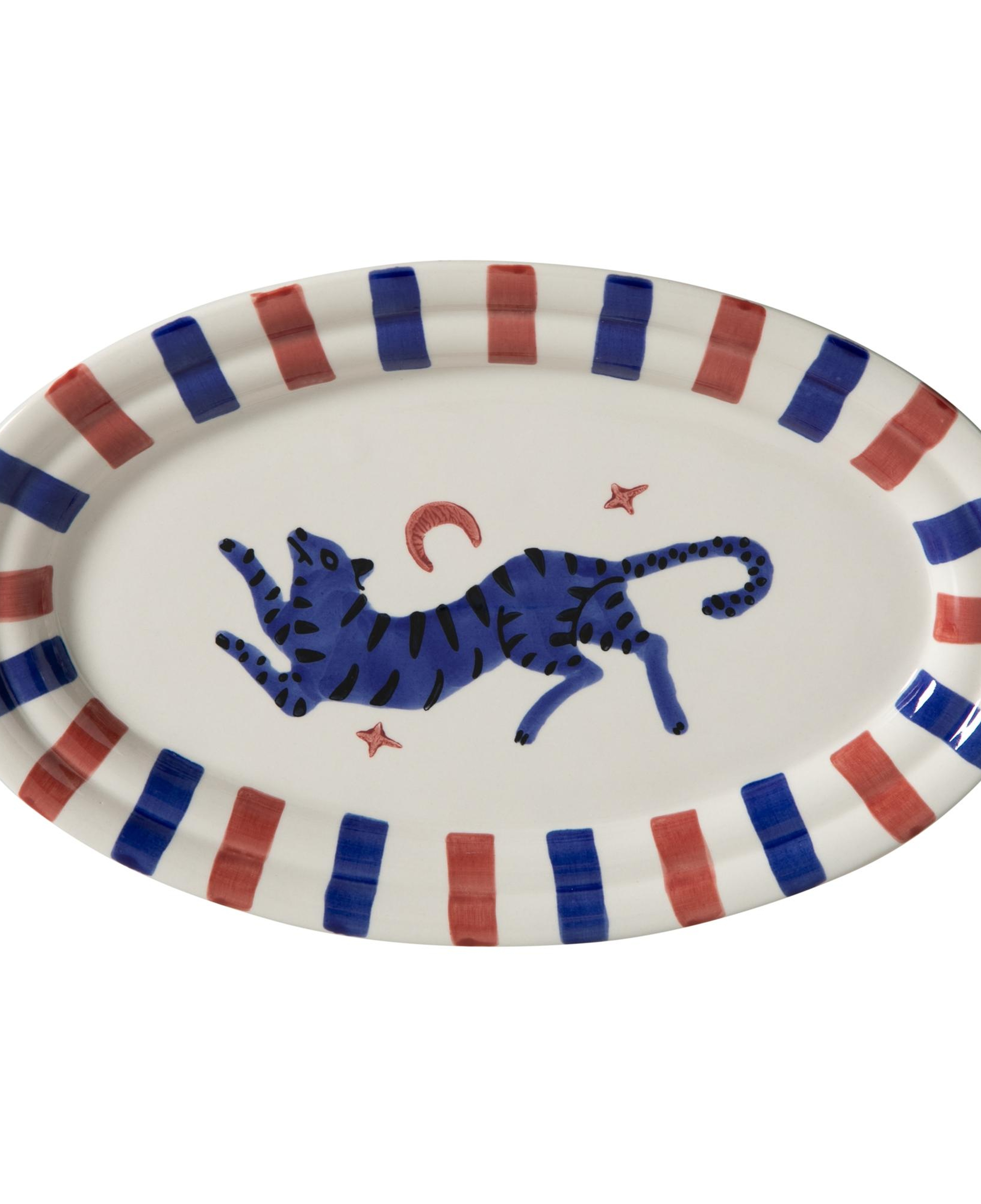 LISMORE KAYIK TABAK BORDO 34 CM