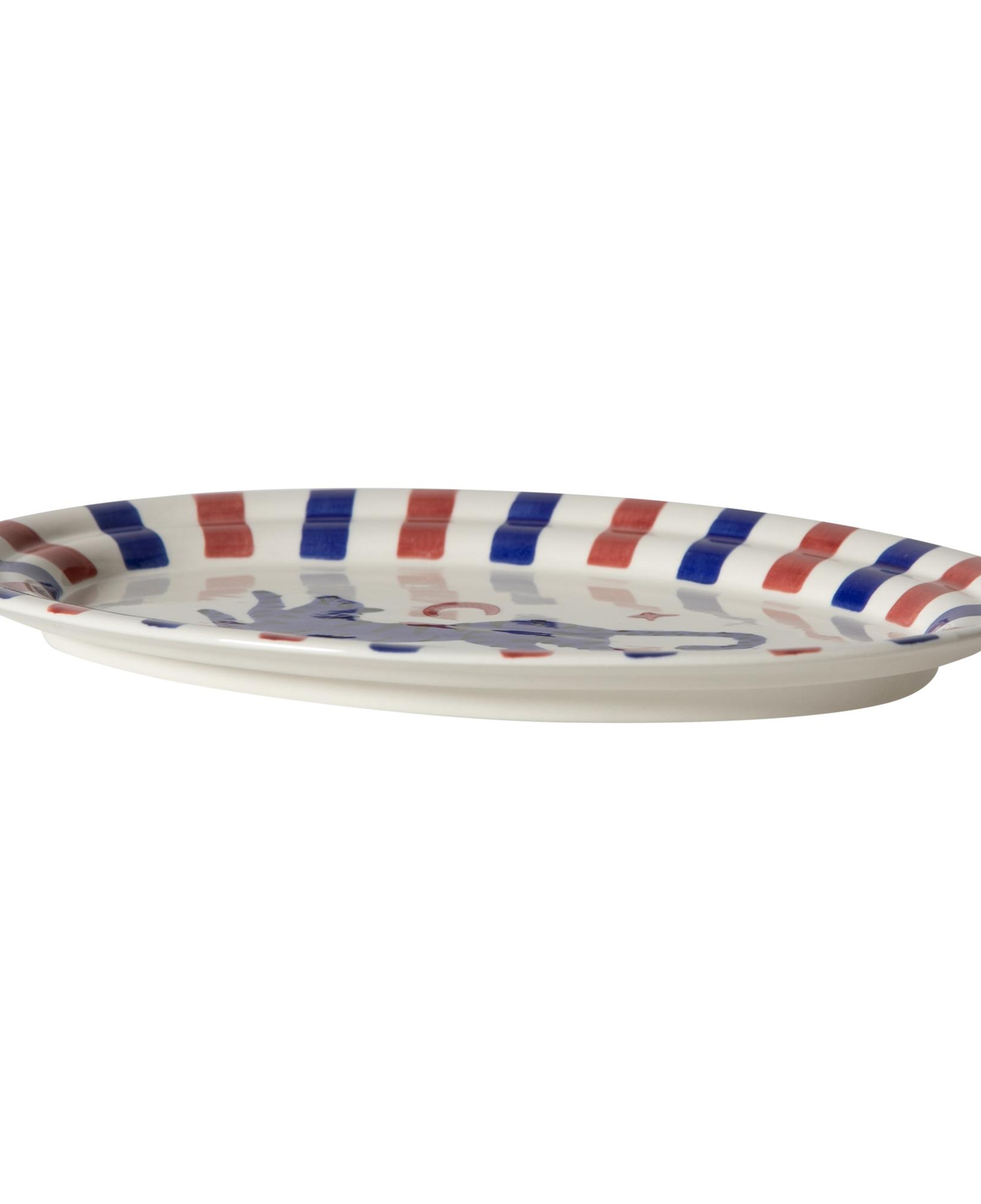 LISMORE KAYIK TABAK BORDO 34 CM