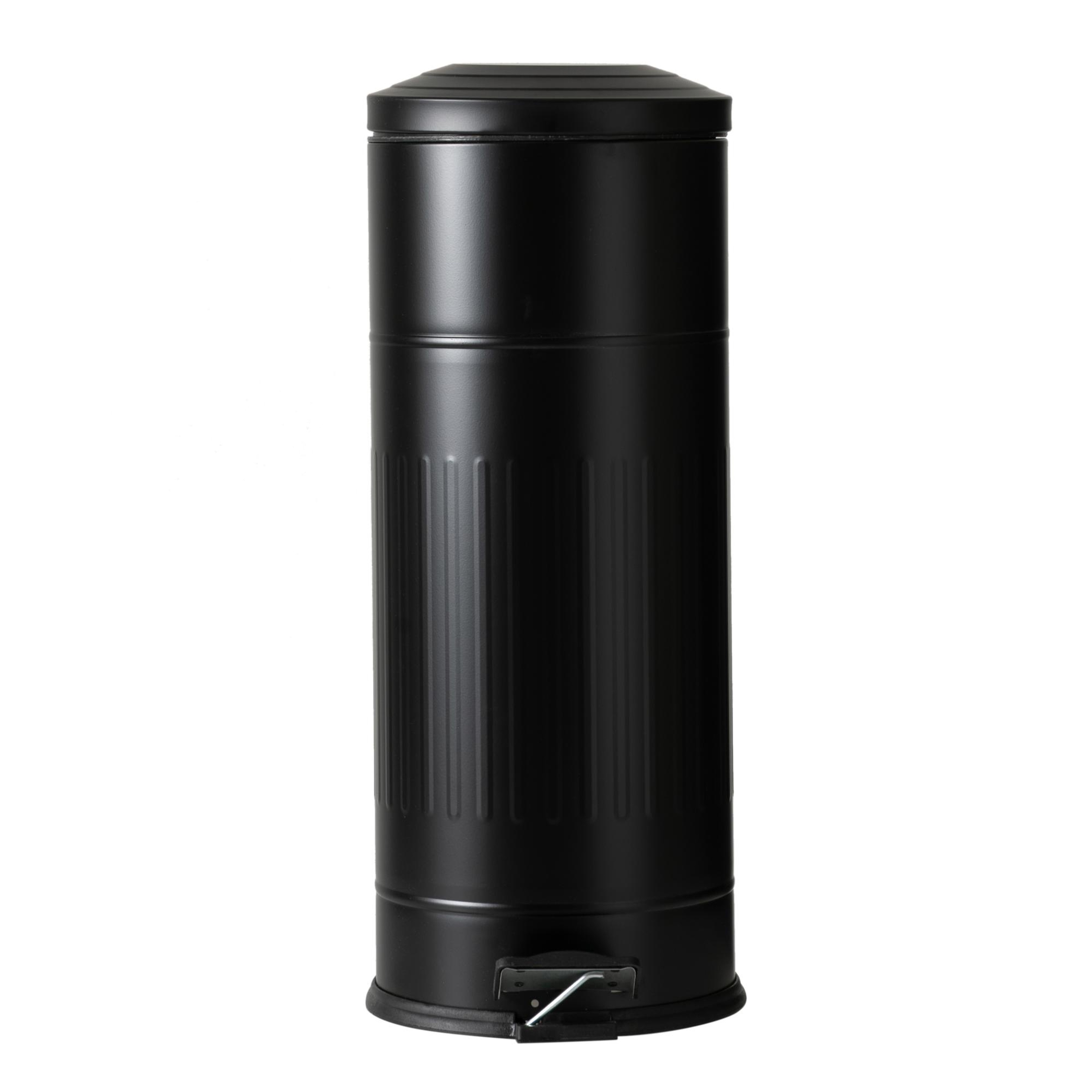 27LT PEDALLI VINTAGE ÇÖP KOVASI SİYAH