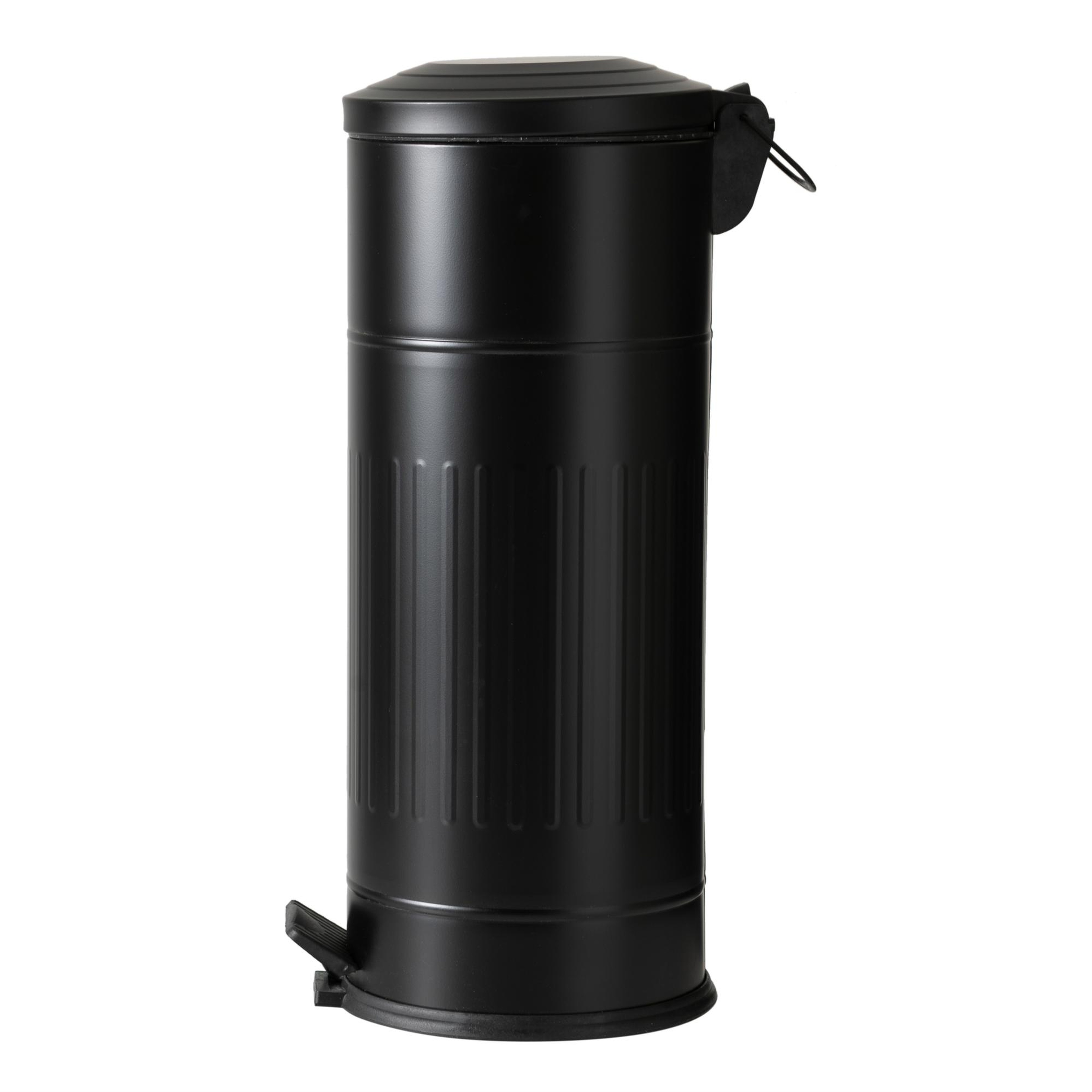 27LT PEDALLI VINTAGE ÇÖP KOVASI SİYAH