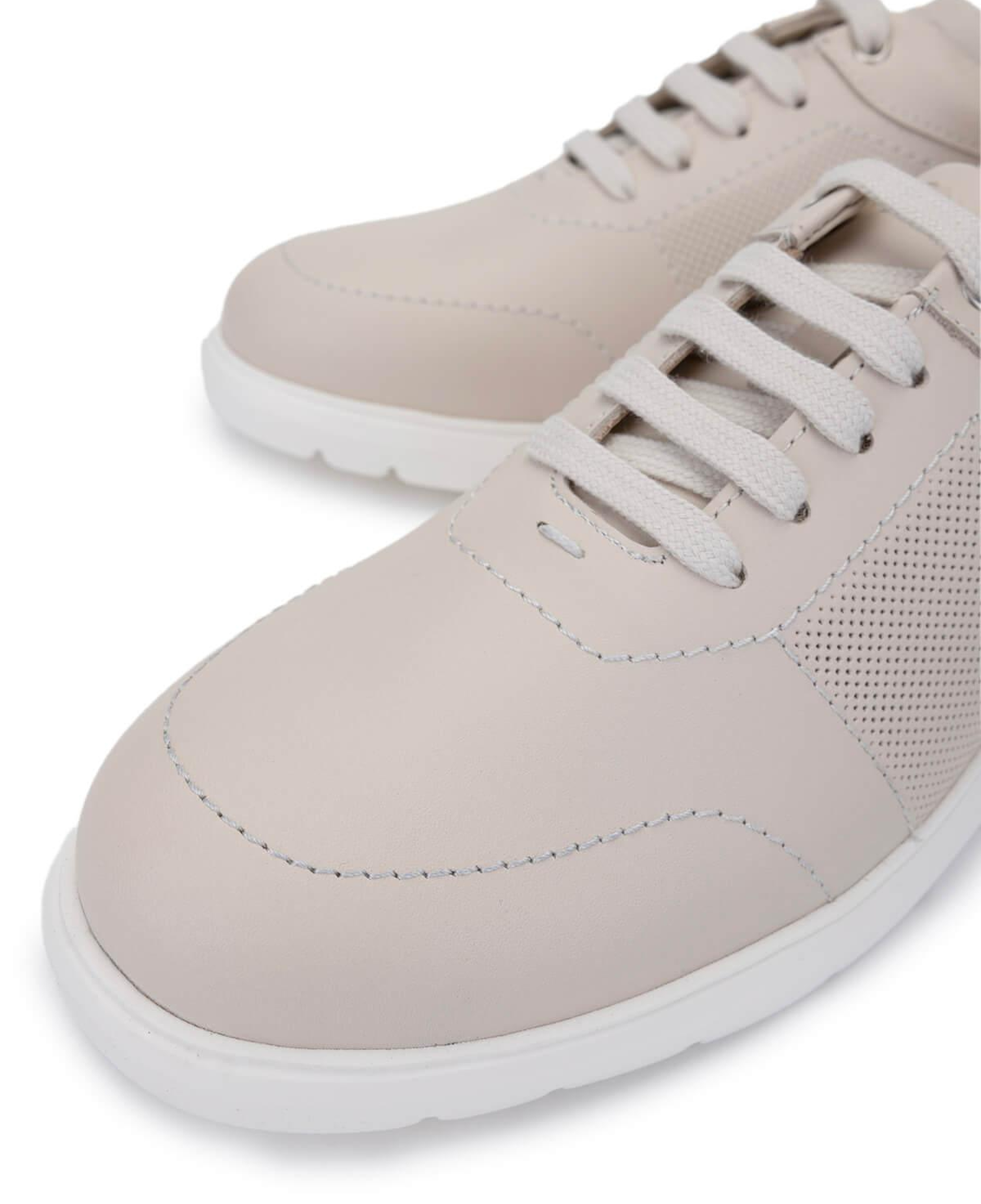 Tamer Tanca Erkek Hakiki Deri Bej Sneakers & Spor Ayakkabı