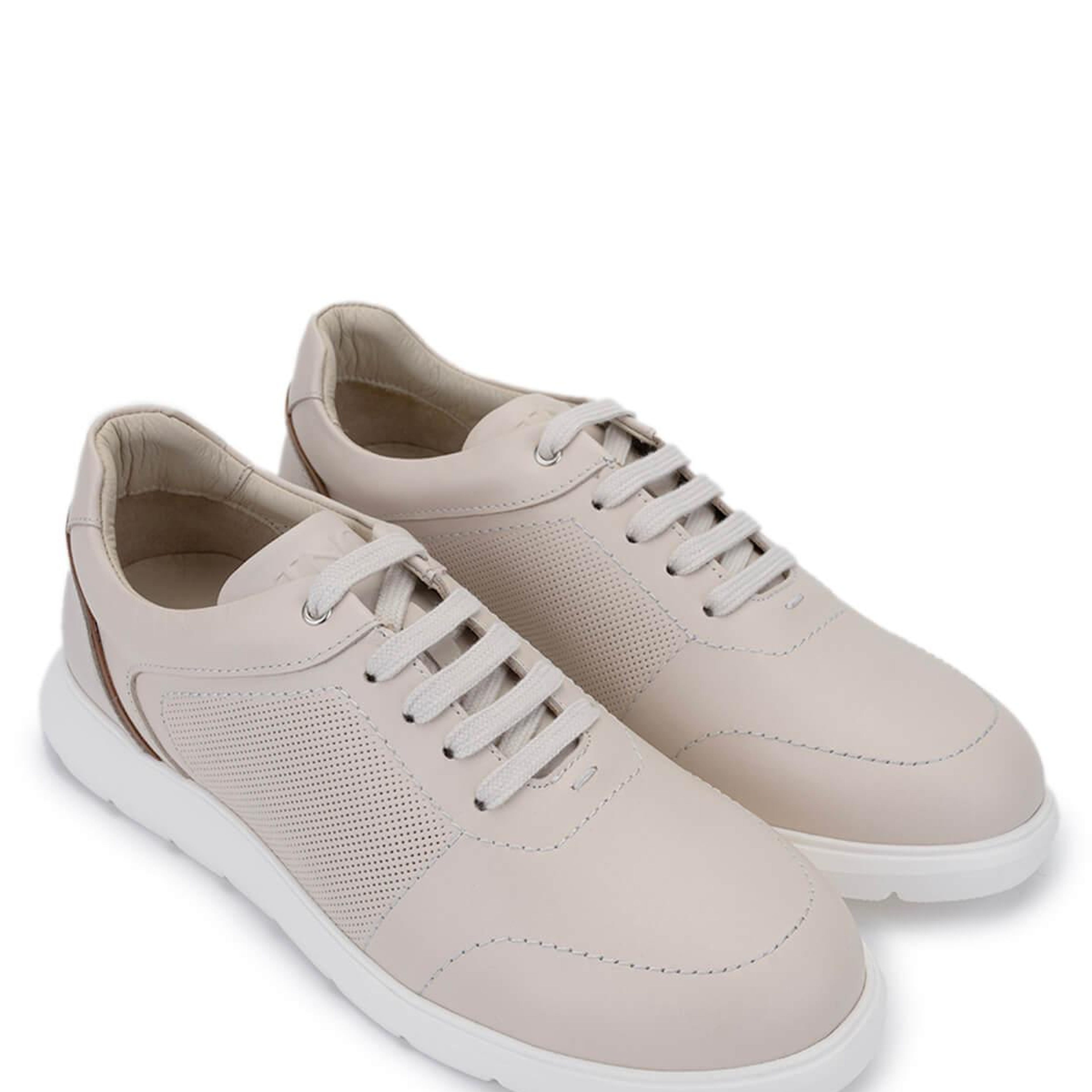 Tamer Tanca Erkek Hakiki Deri Bej Sneakers & Spor Ayakkabı