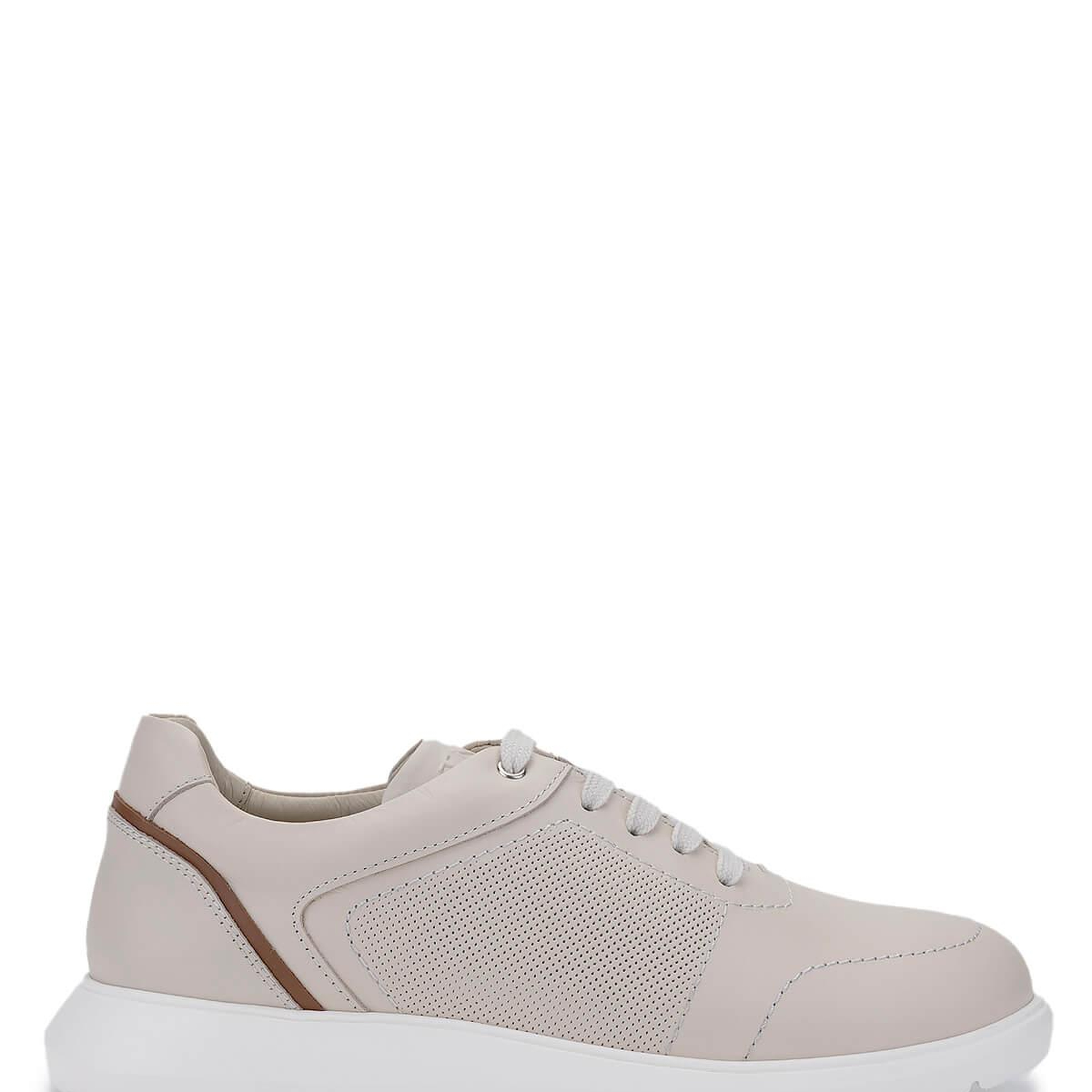 Tamer Tanca Erkek Hakiki Deri Bej Sneakers & Spor Ayakkabı