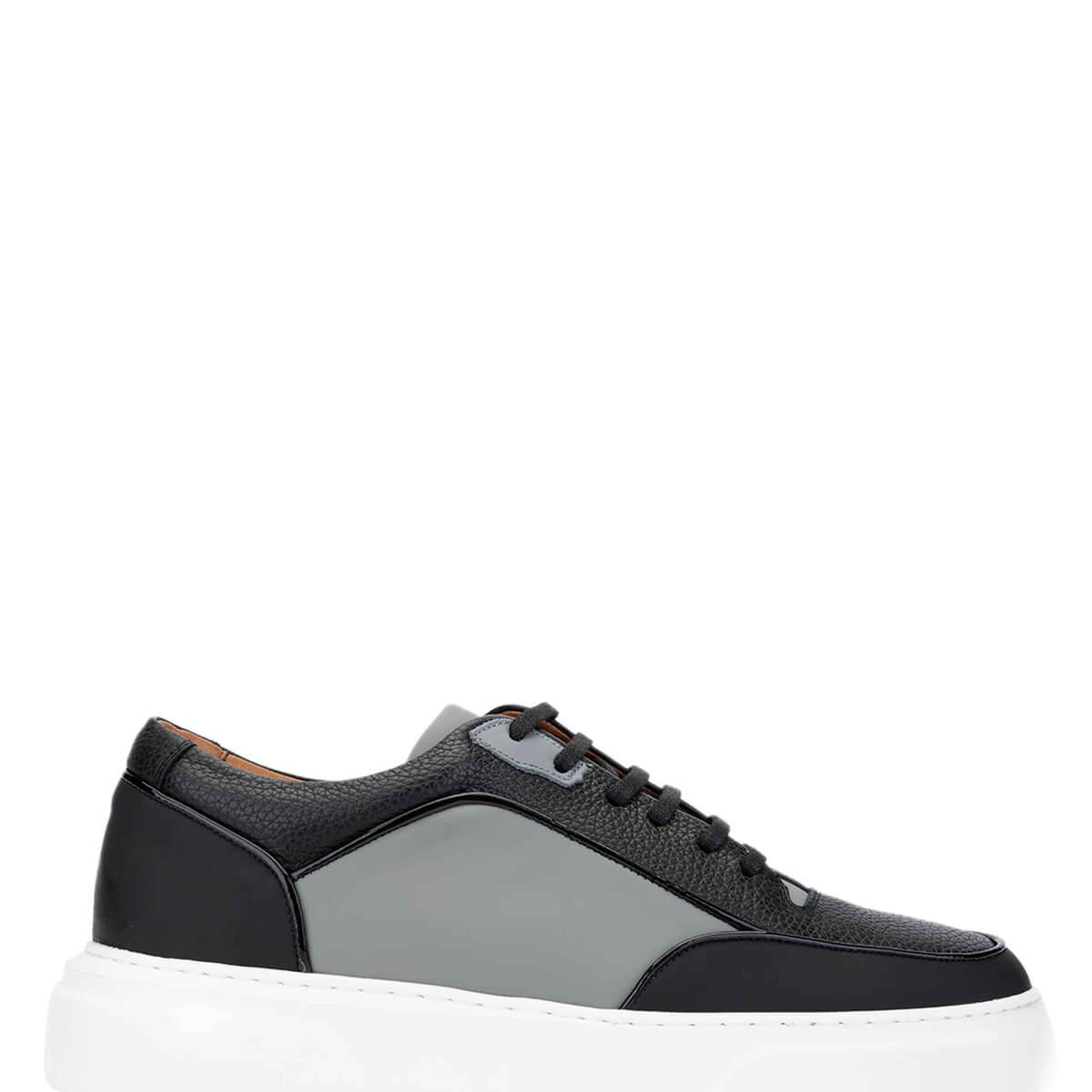 Tamer Tanca Erkek Hakiki Deri Siyah Sneakers & Spor Ayakkabı
